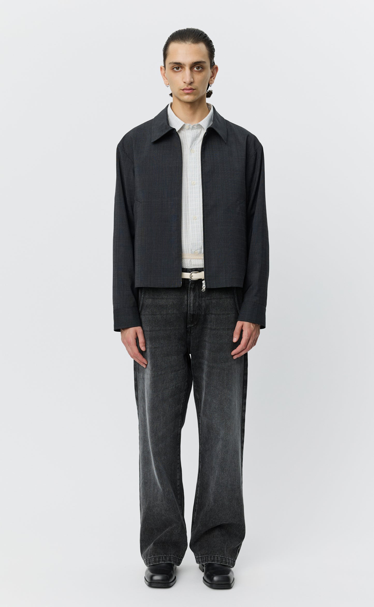 Mail Jacket - Dark Grey Check