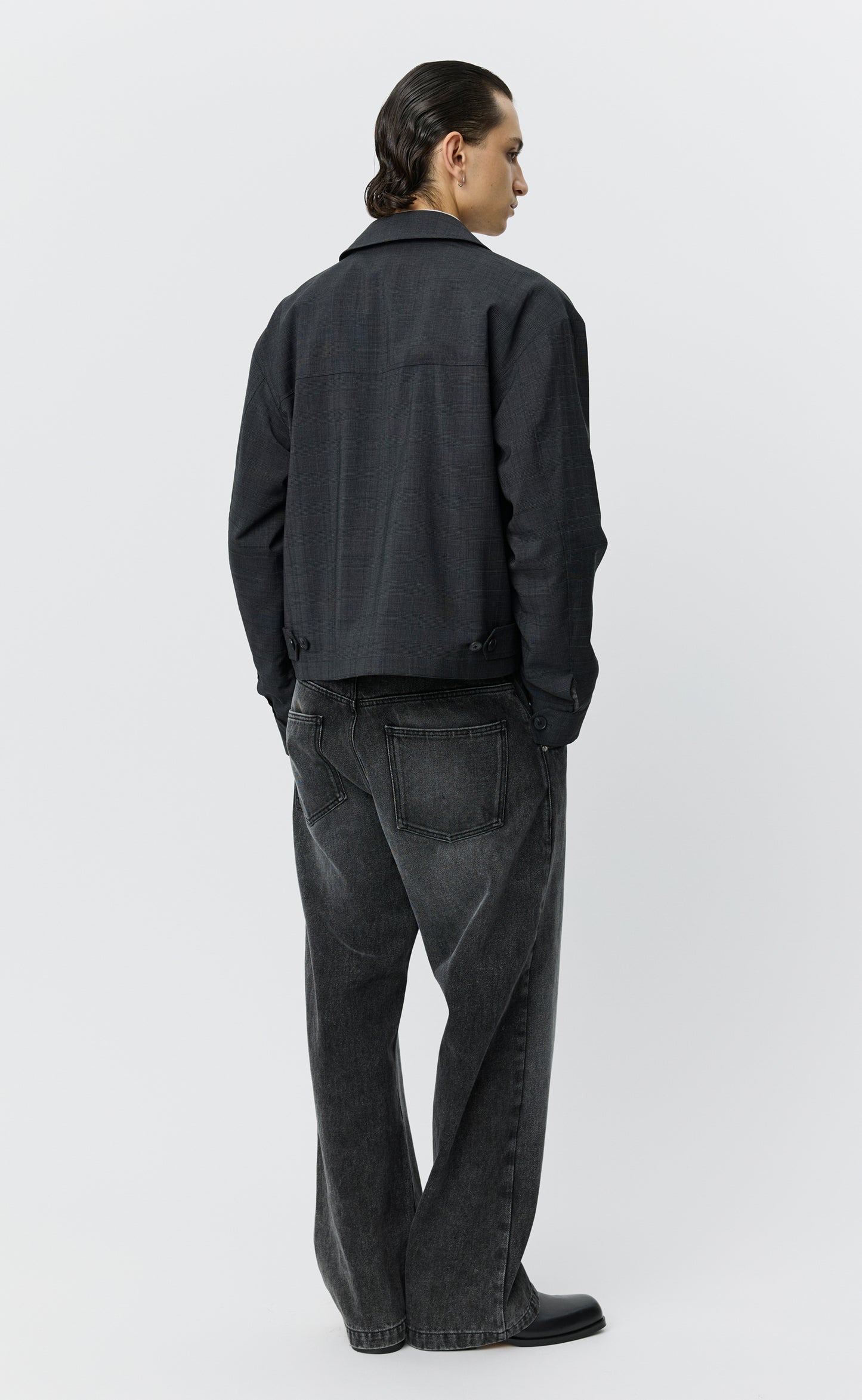 Mail Jacket - Dark Grey Check