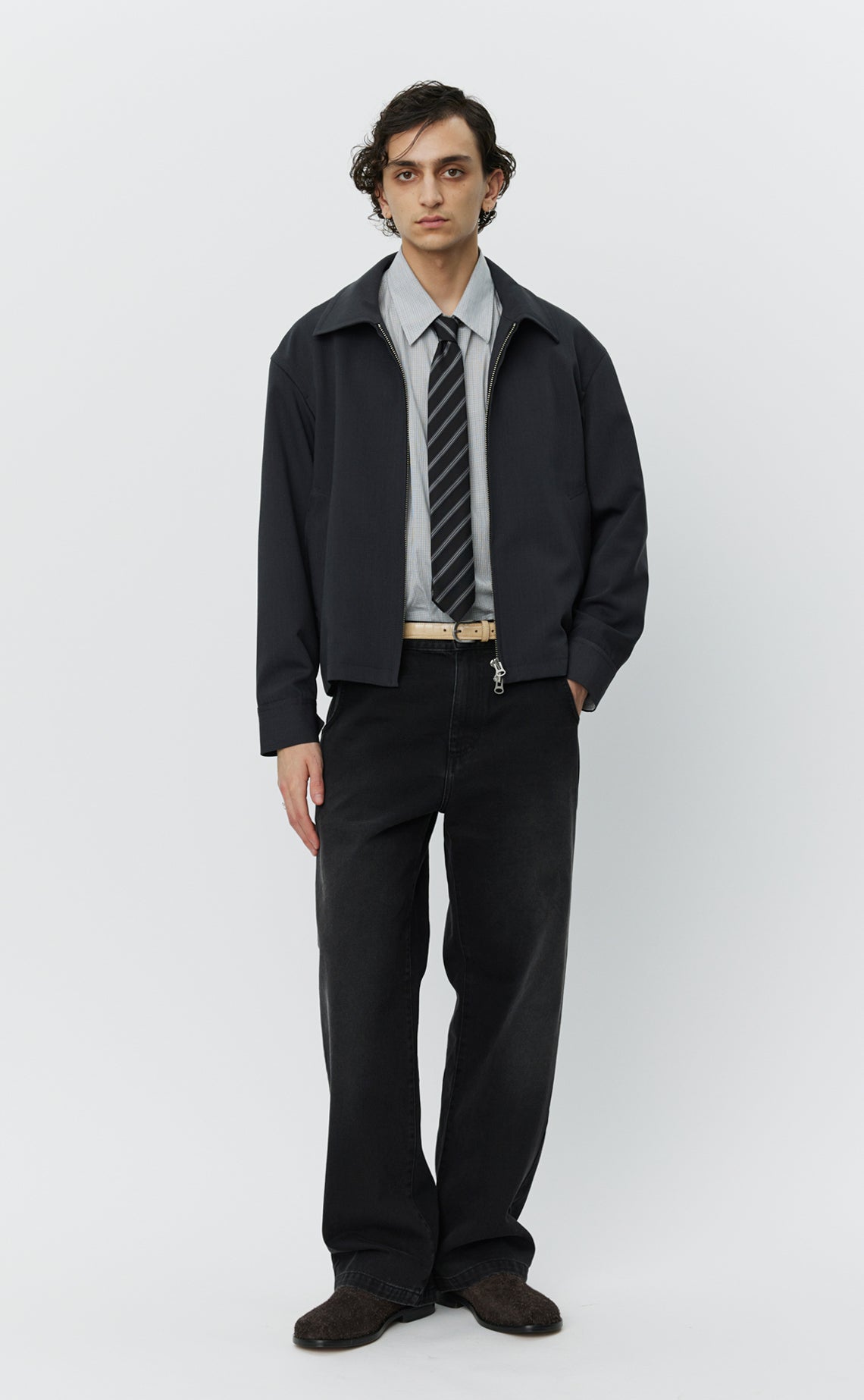 Mail Jacket - Dark Grey Wool
