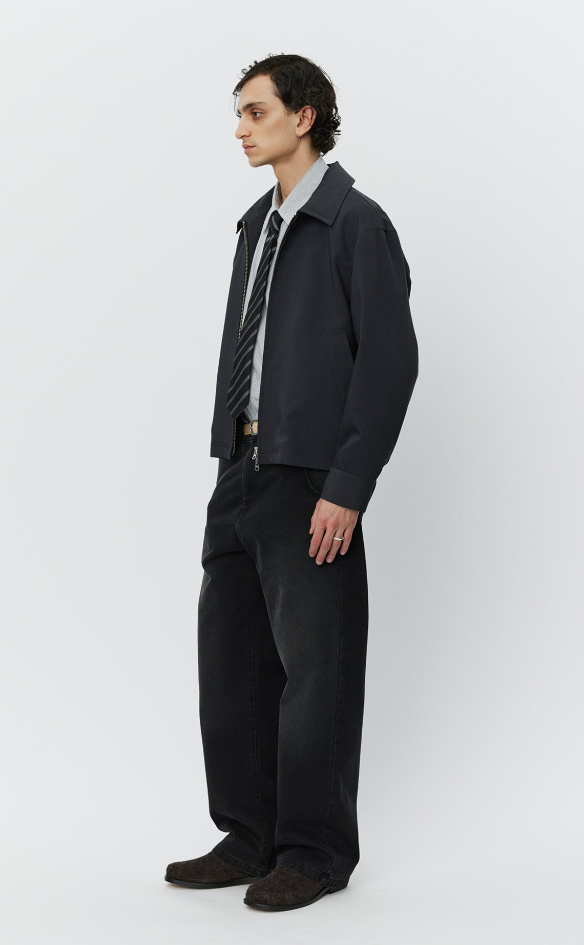 Mail Jacket - Dark Grey Wool