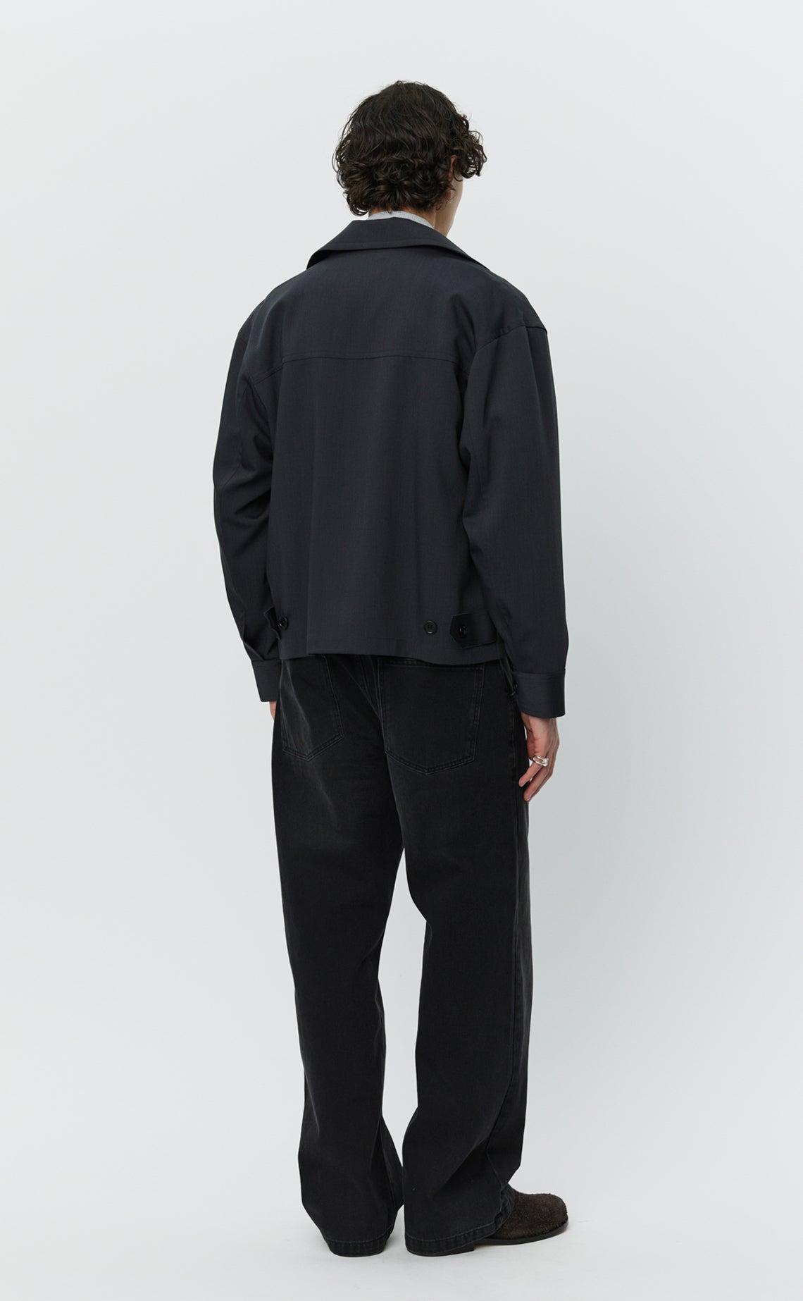 Mail Jacket - Dark Grey Wool