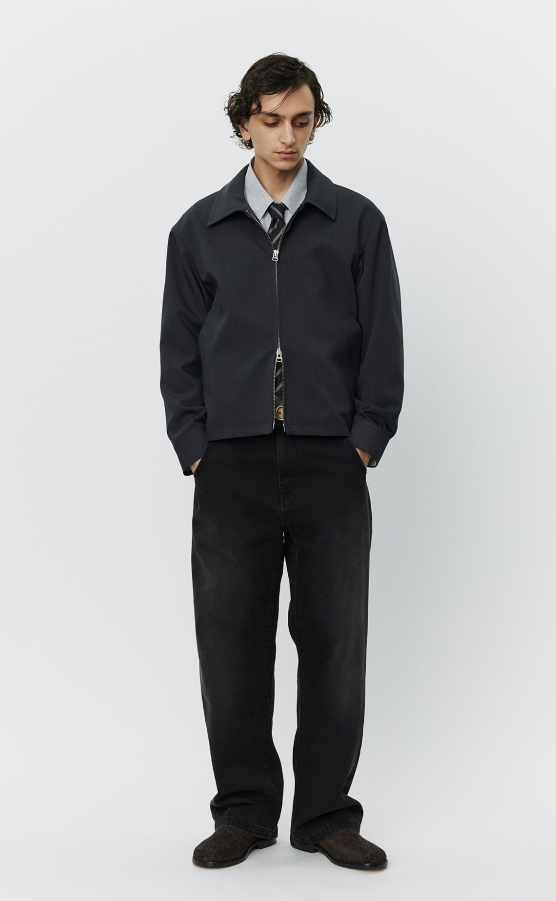 Mail Jacket - Dark Grey Wool