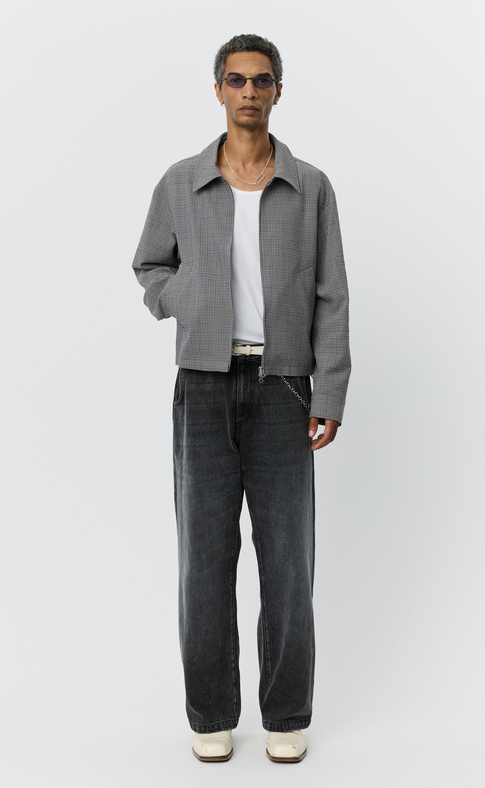 Mail Jacket - Taupe Check – mfpen
