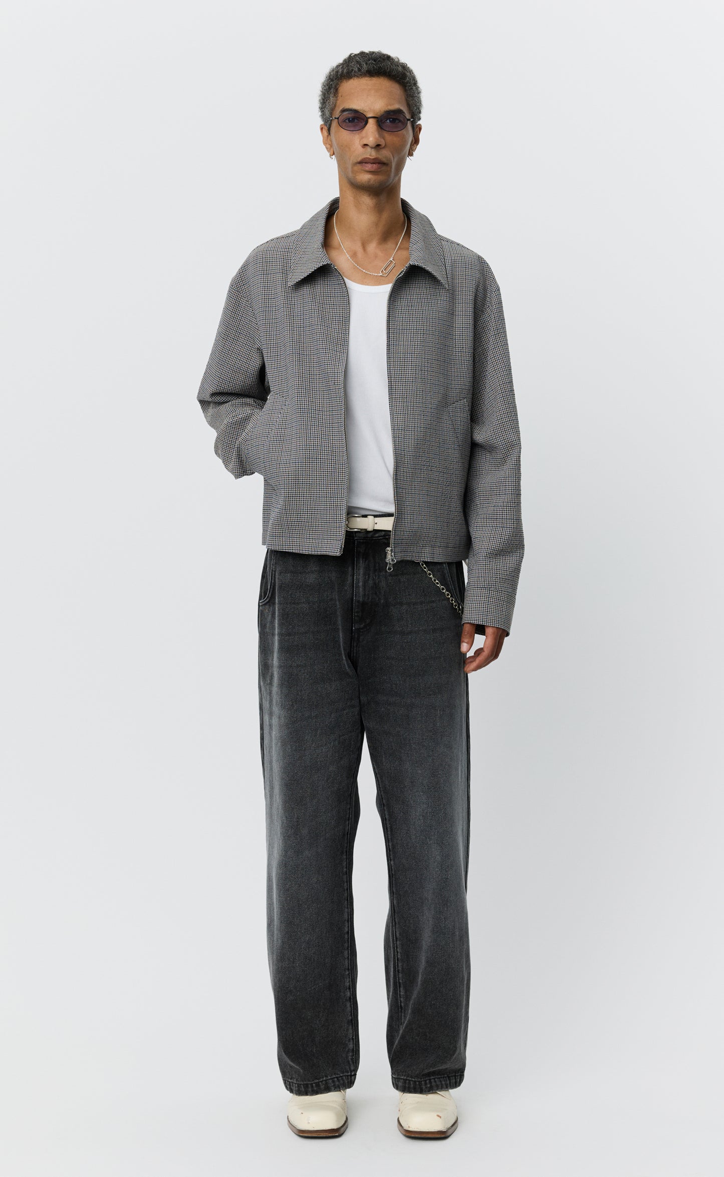 Mail Jacket - Taupe Check