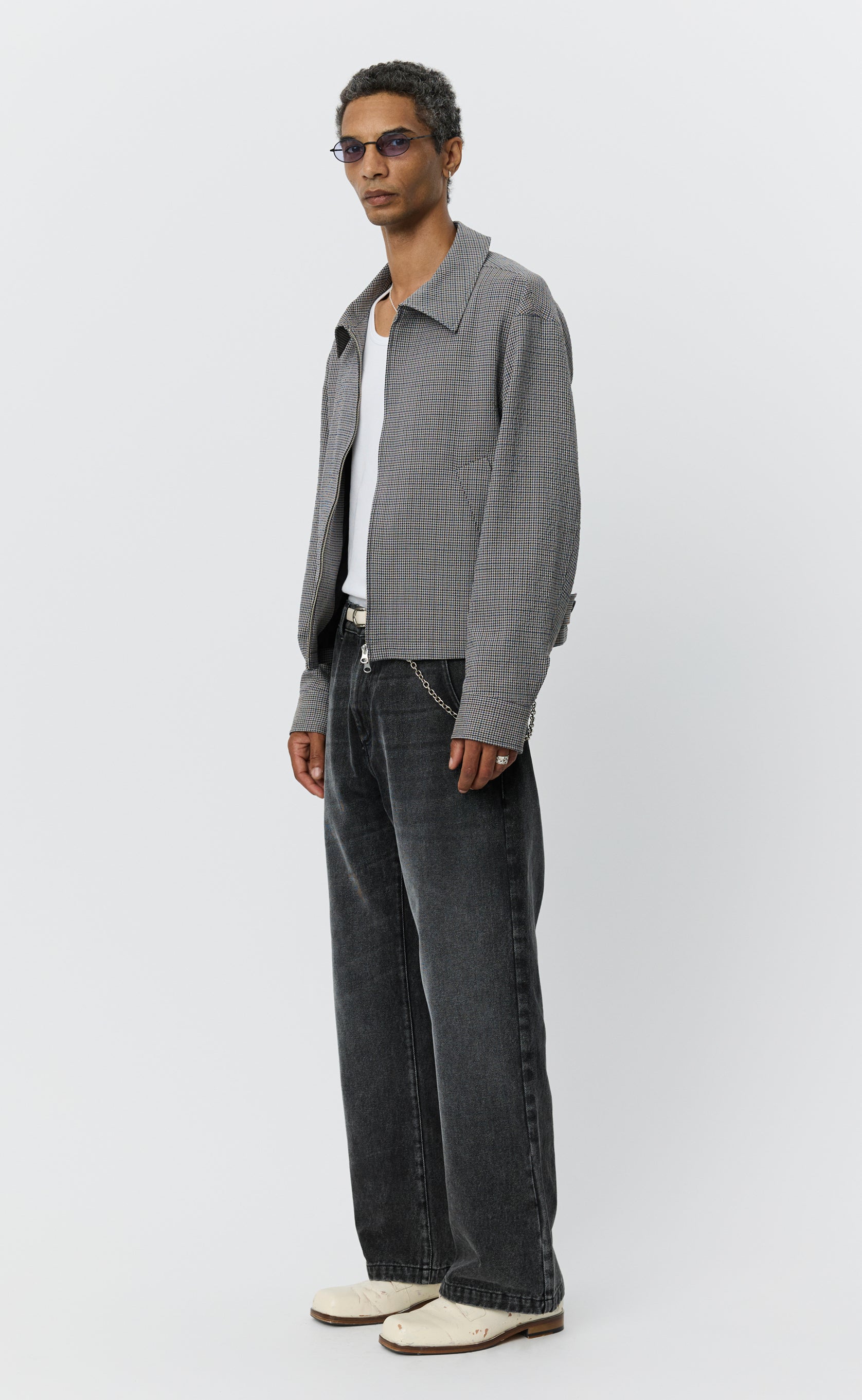 Mail Jacket - Taupe Check – mfpen