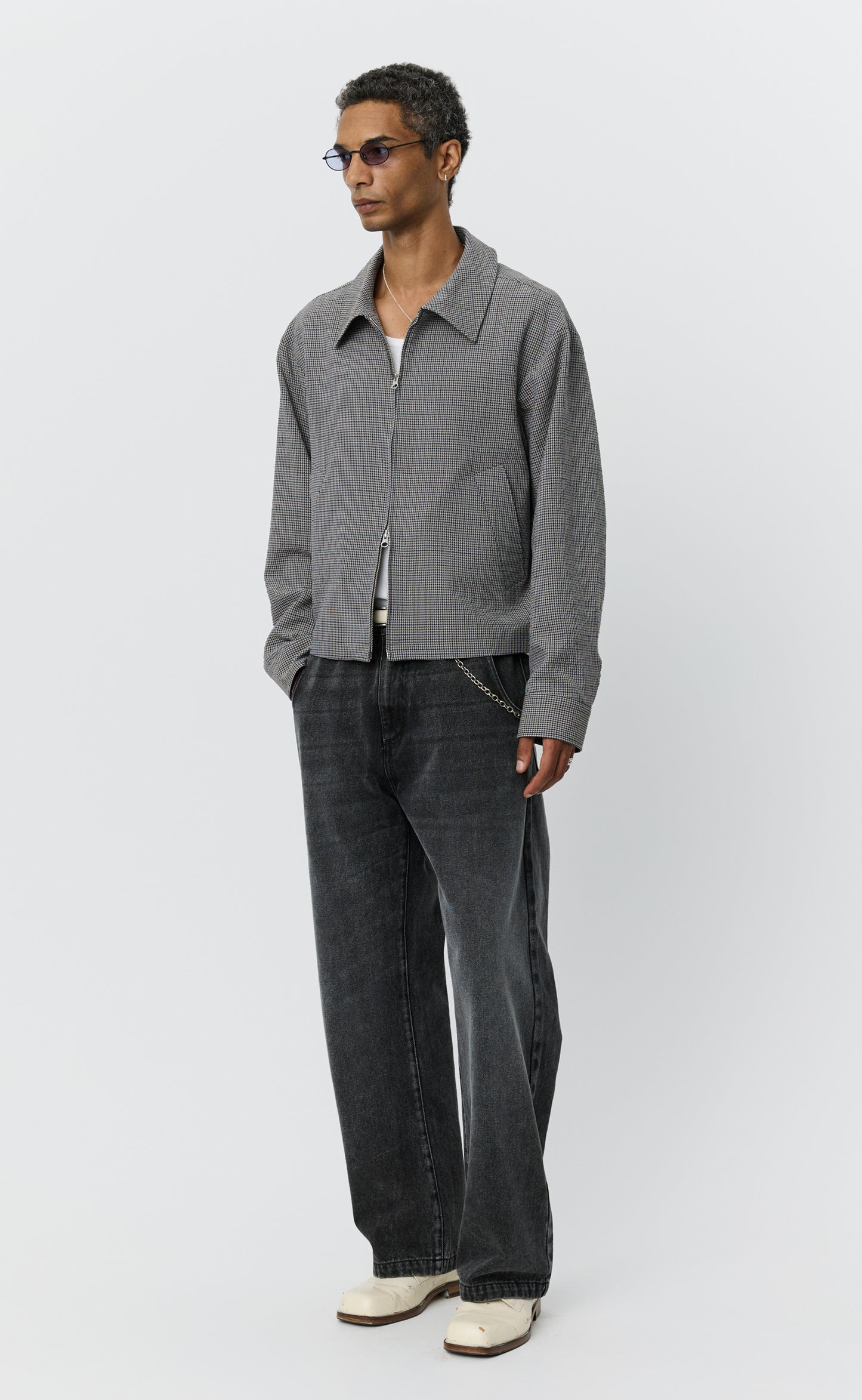 Mail Jacket - Taupe Check