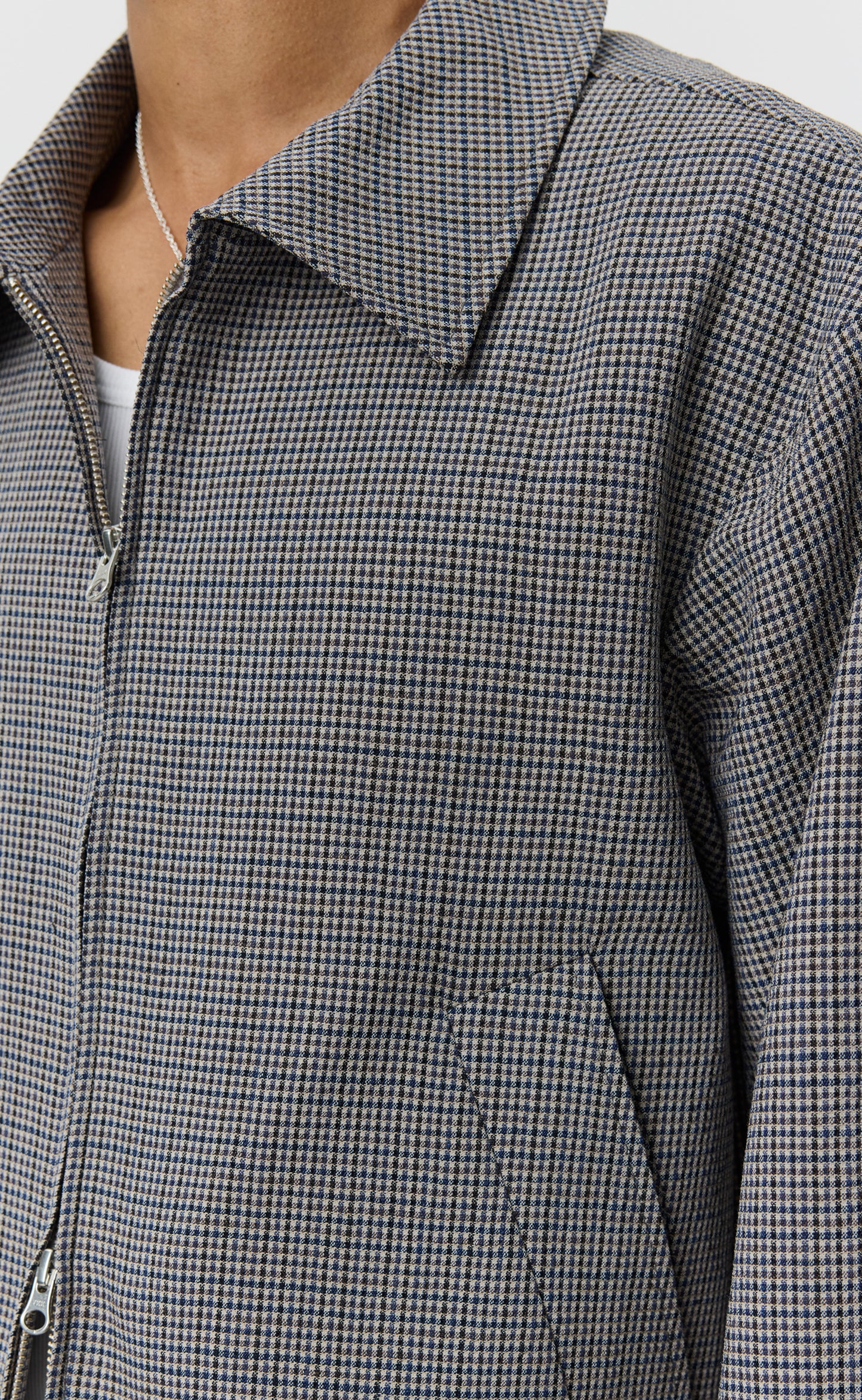 Mail Jacket - Taupe Check