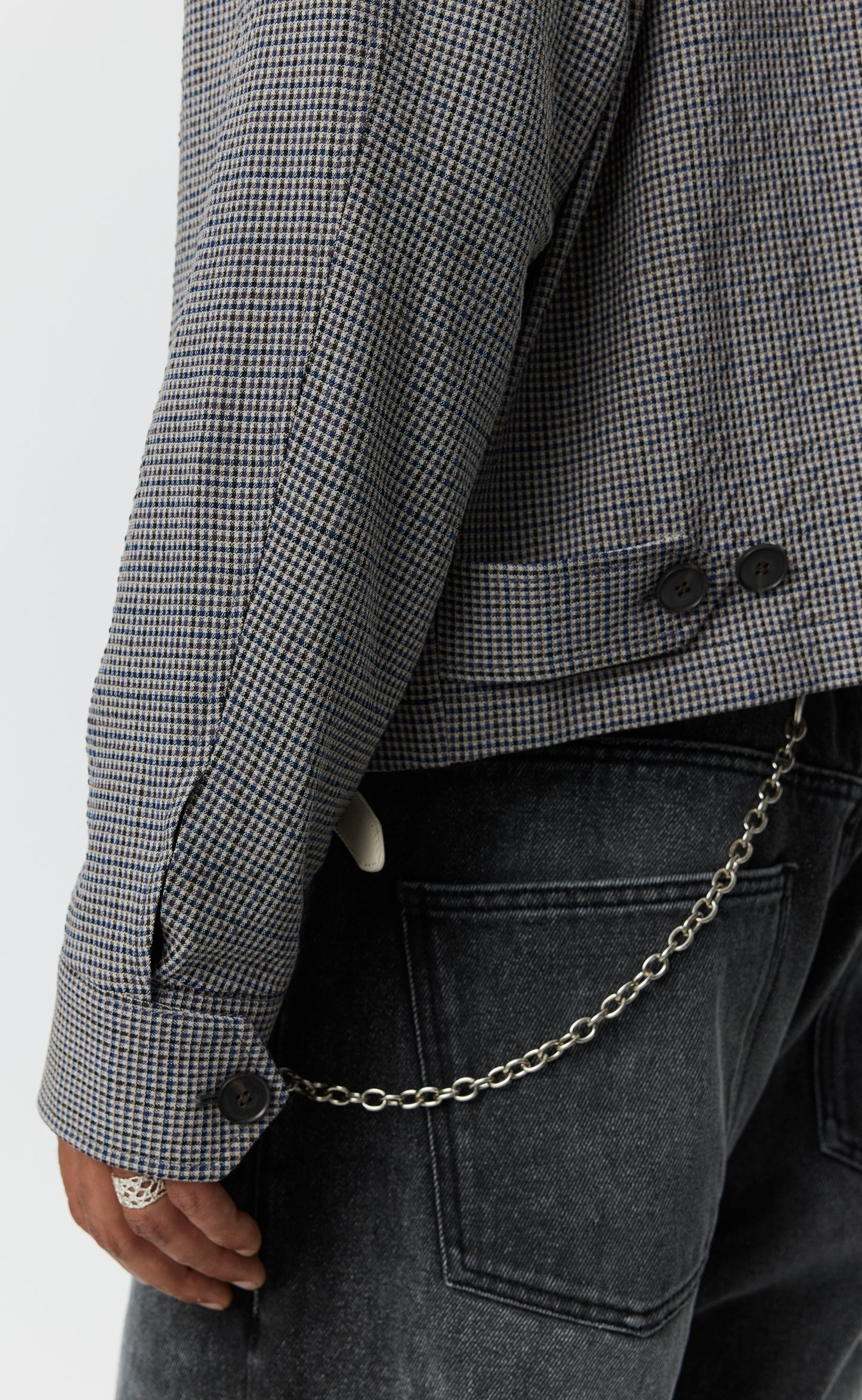 Mail Jacket - Taupe Check