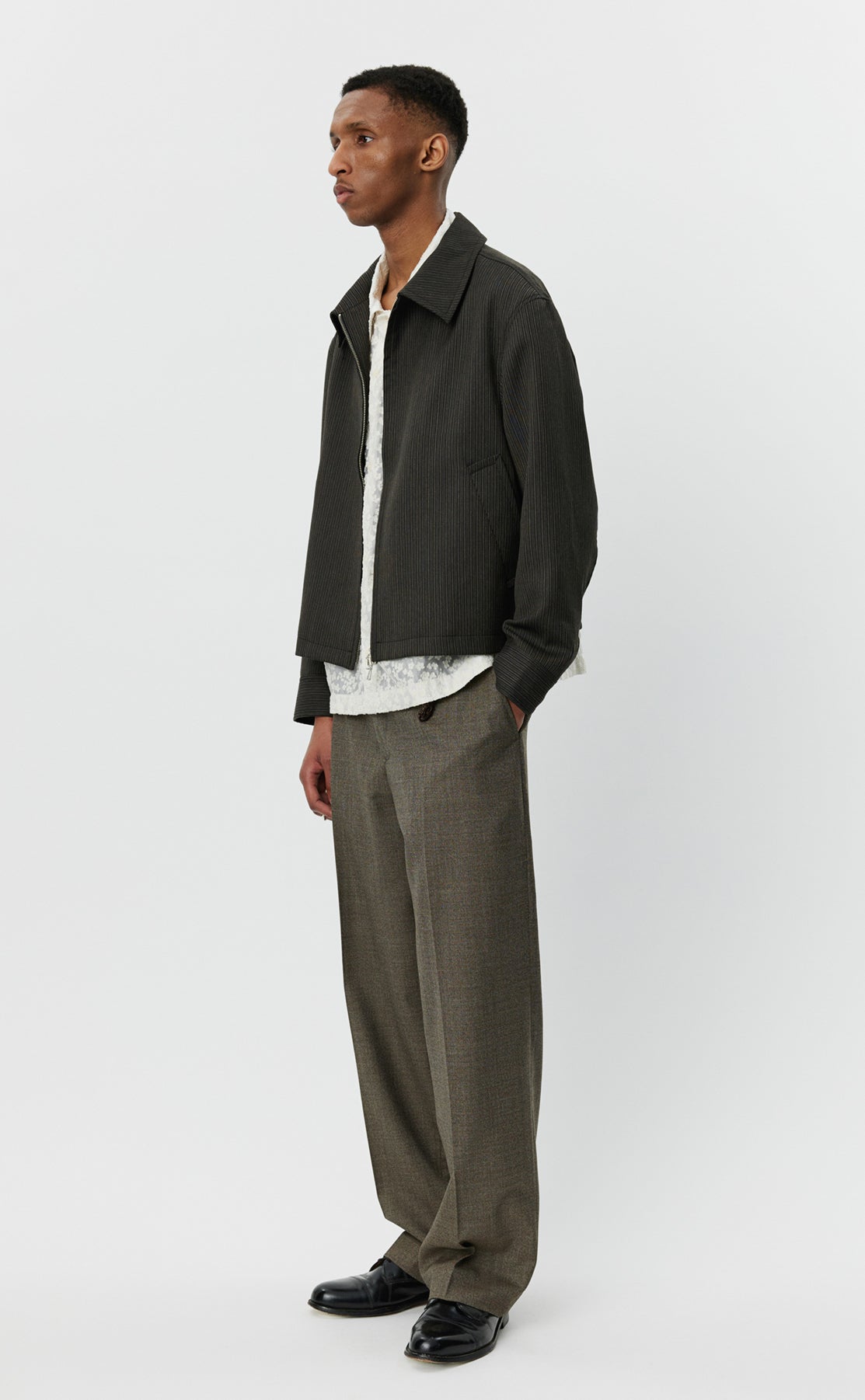 Mail Jacket - Dark Vintage Stripe