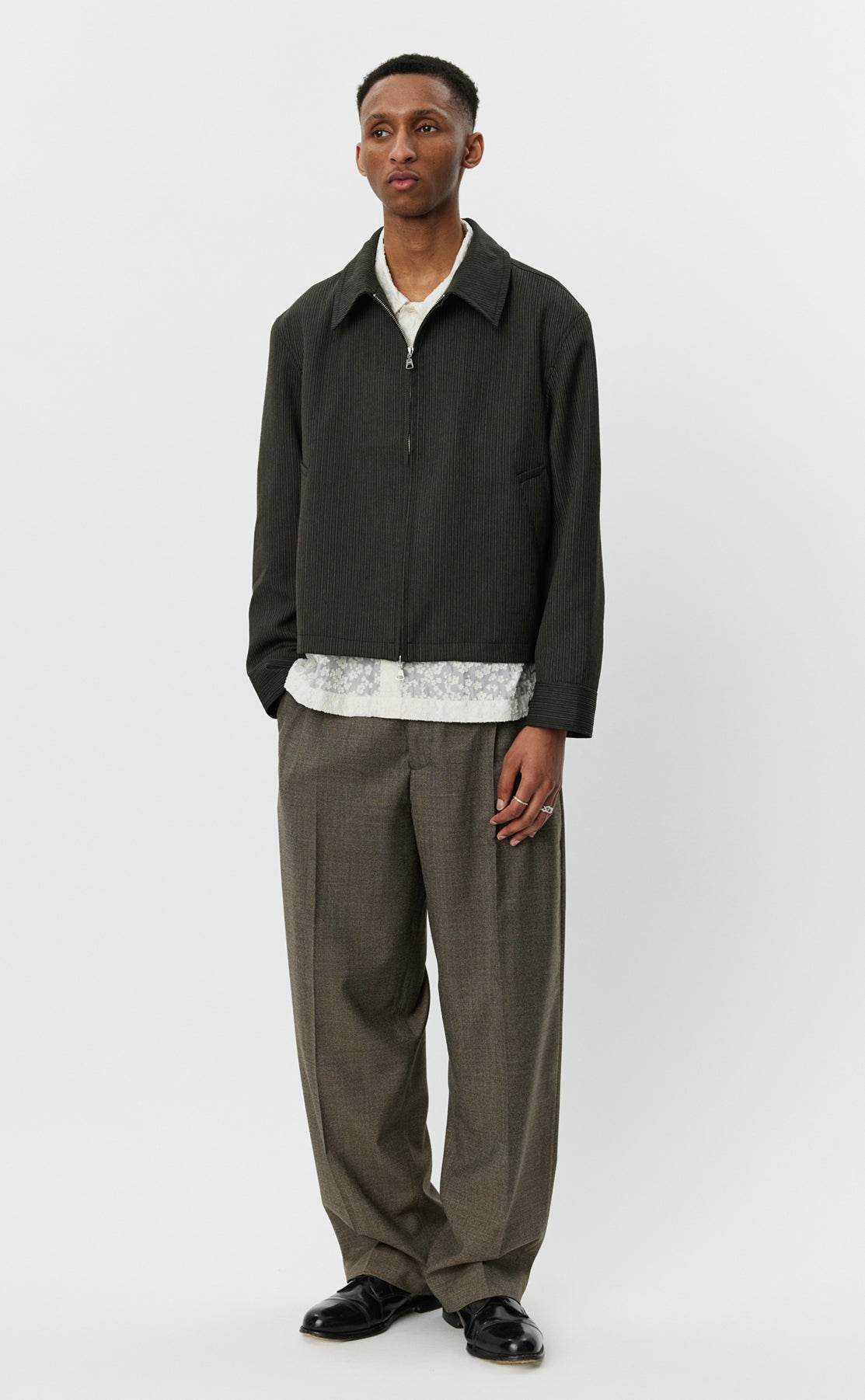 Mail Jacket - Dark Vintage Stripe