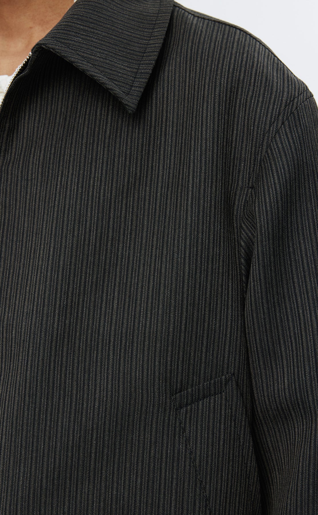 Mail Jacket - Dark Vintage Stripe