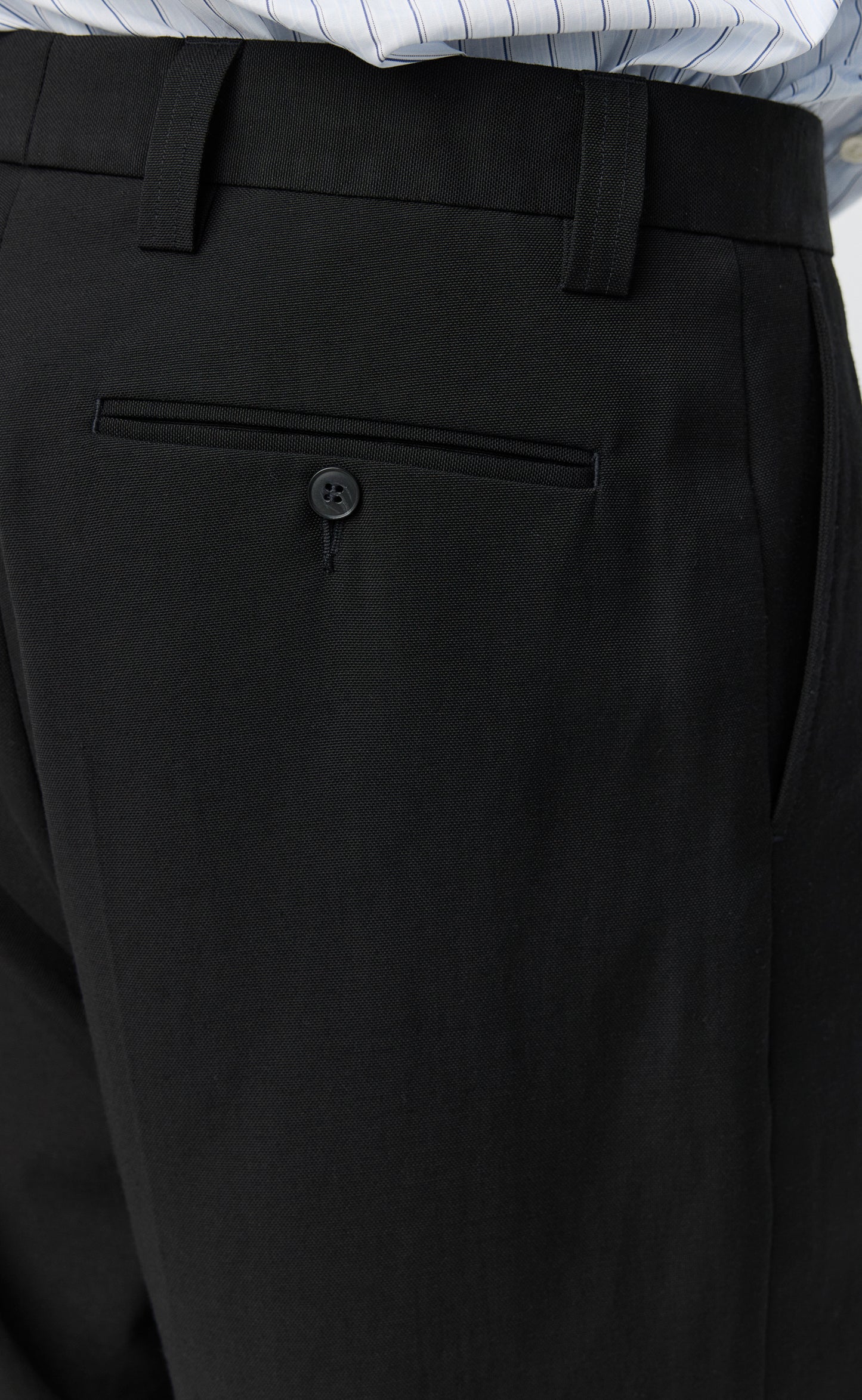 Service Trousers - Muted Black Cotton