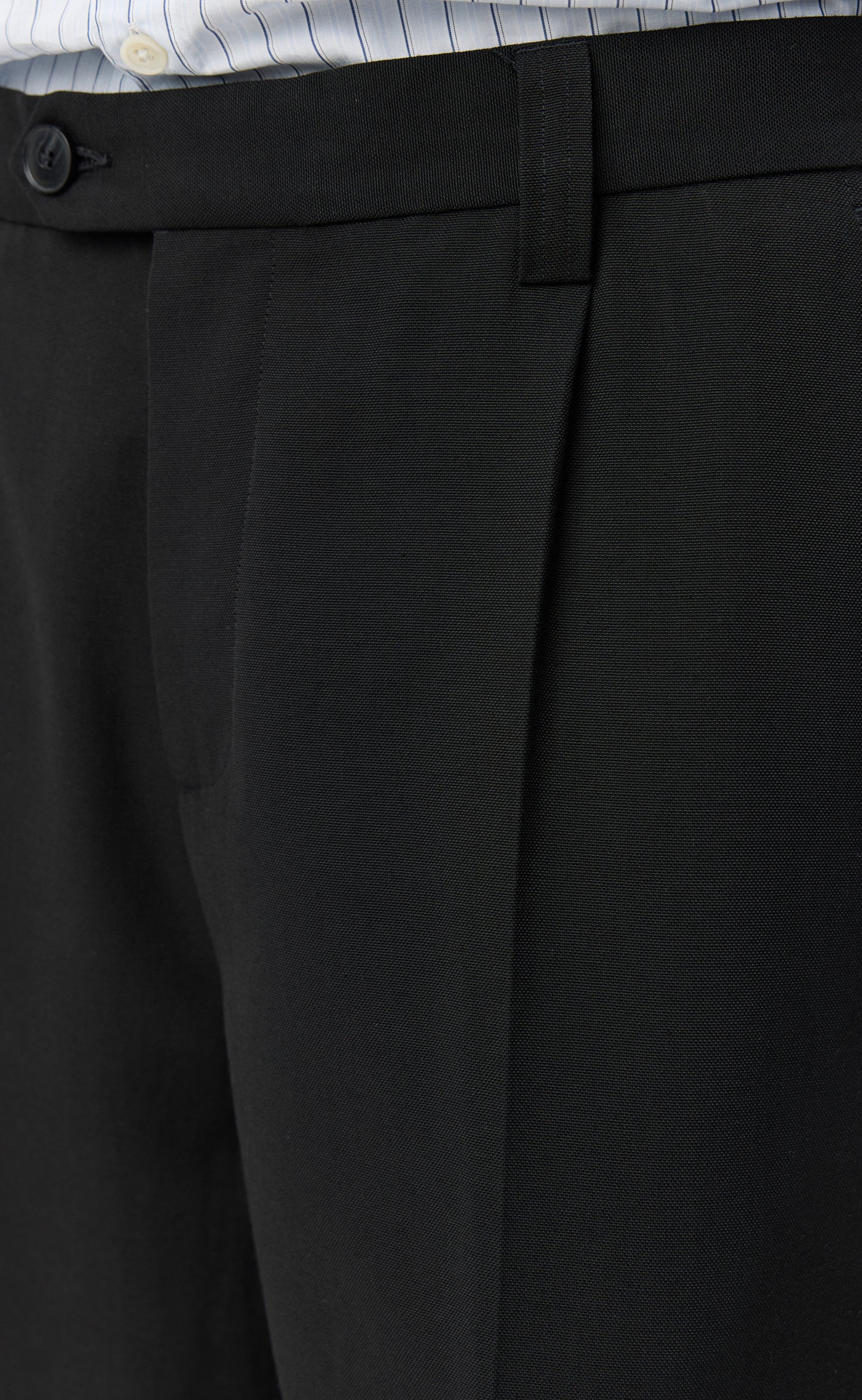 Service Trousers - Muted Black Cotton
