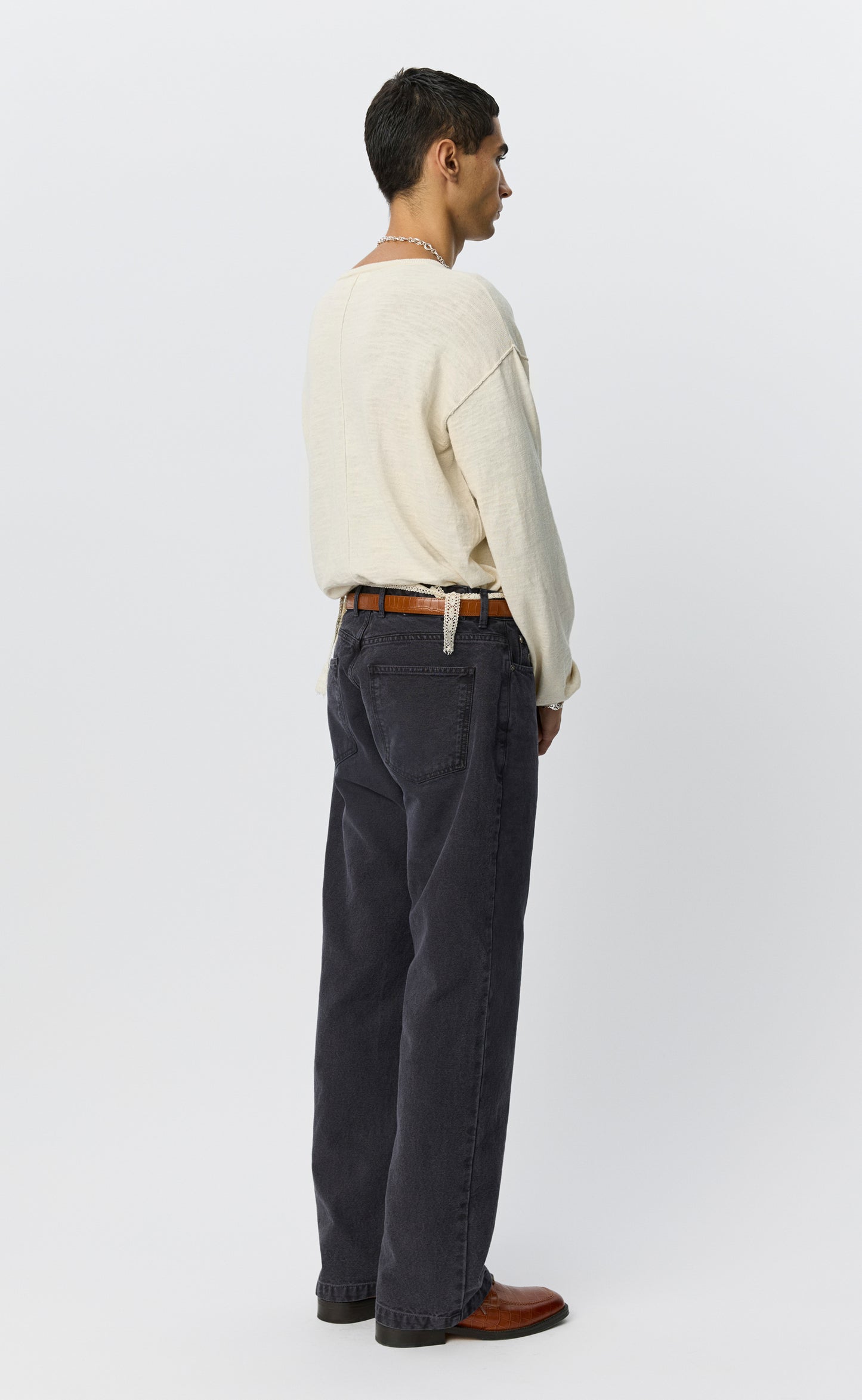 Modified Jeans - Washed Grey Canvas
