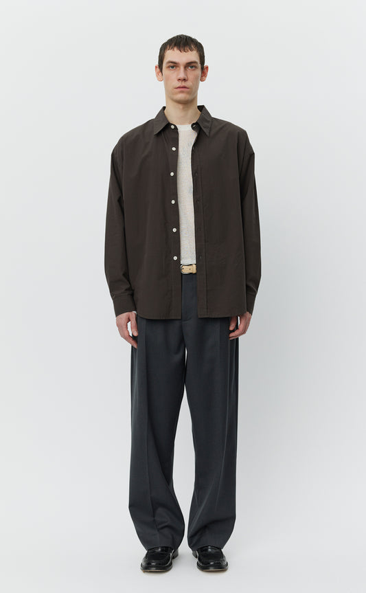 Network Shirt - Brown Micro Structure