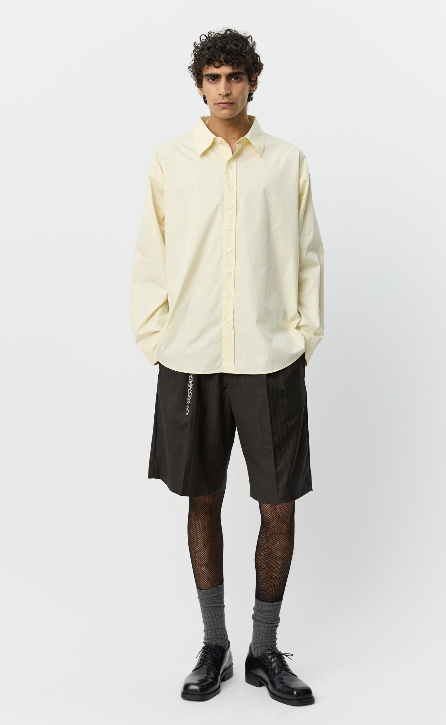 Network Multi Button Shirt - Faded Yellow