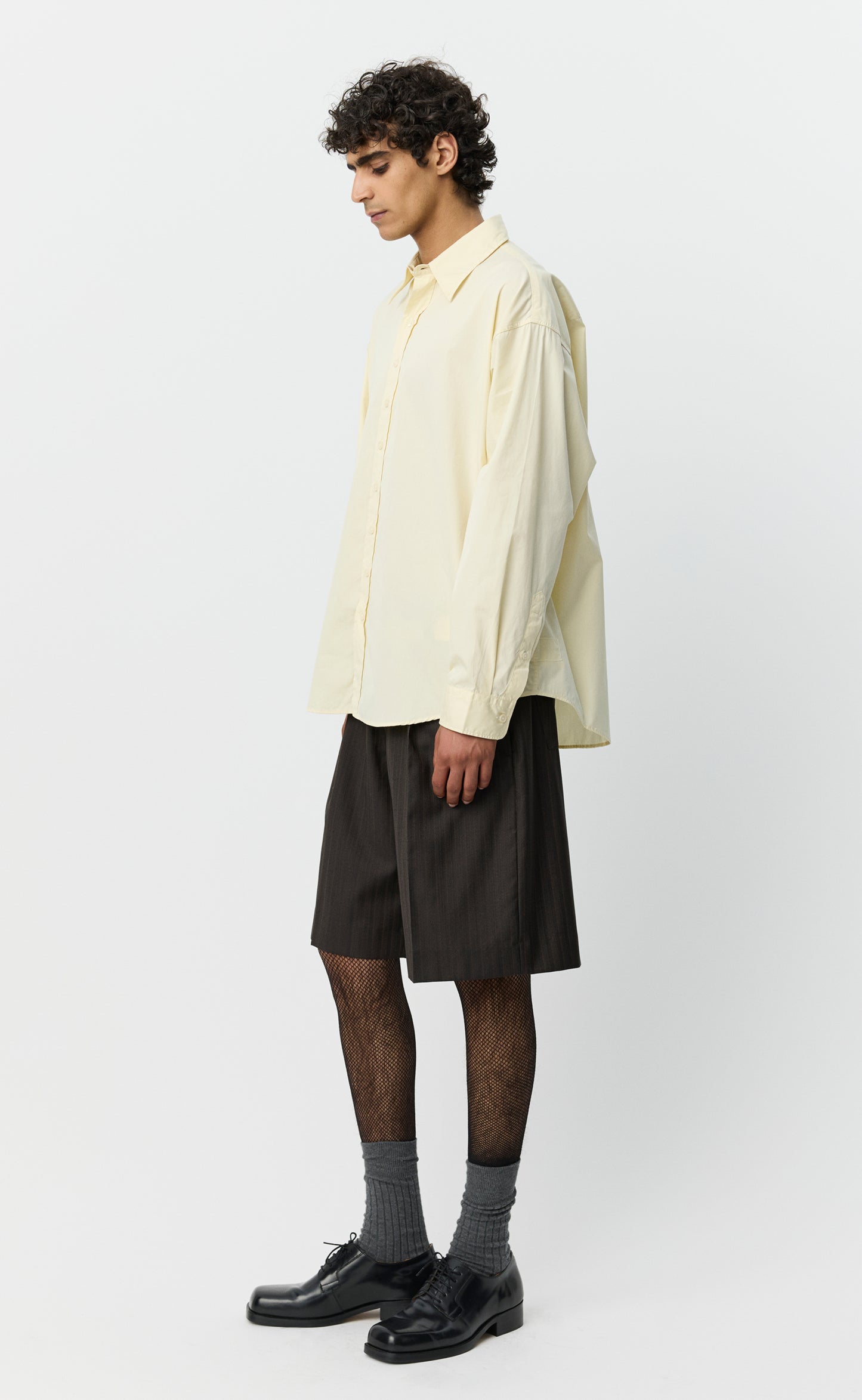 Network Multi Button Shirt - Faded Yellow