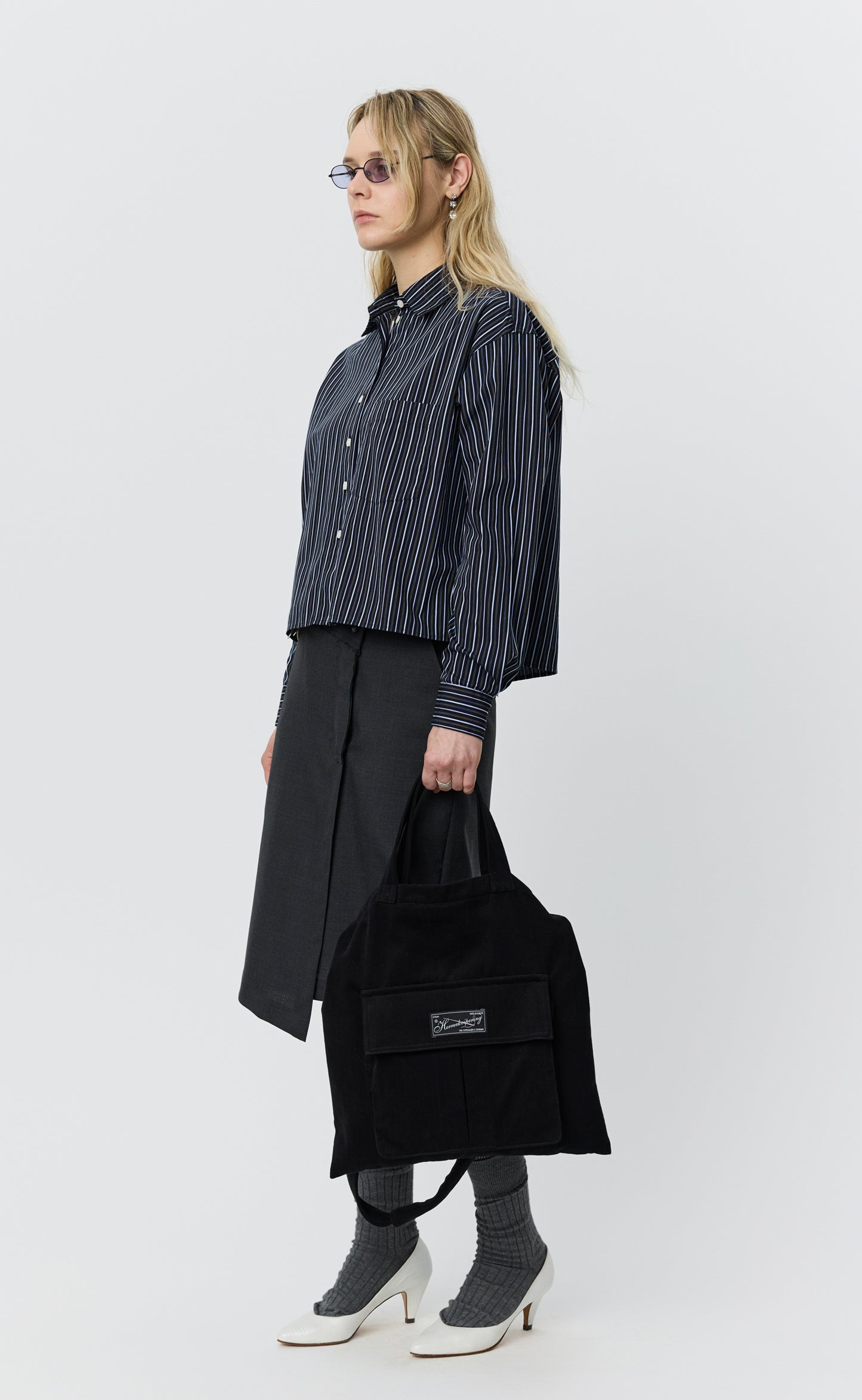 New Format Shirt - Black Office Stripe
