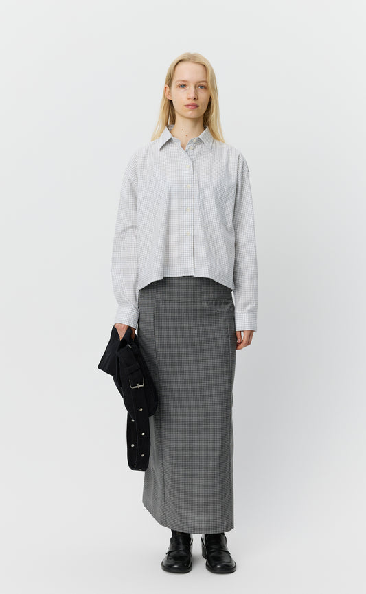 New Format Shirt  - White Vintage Check