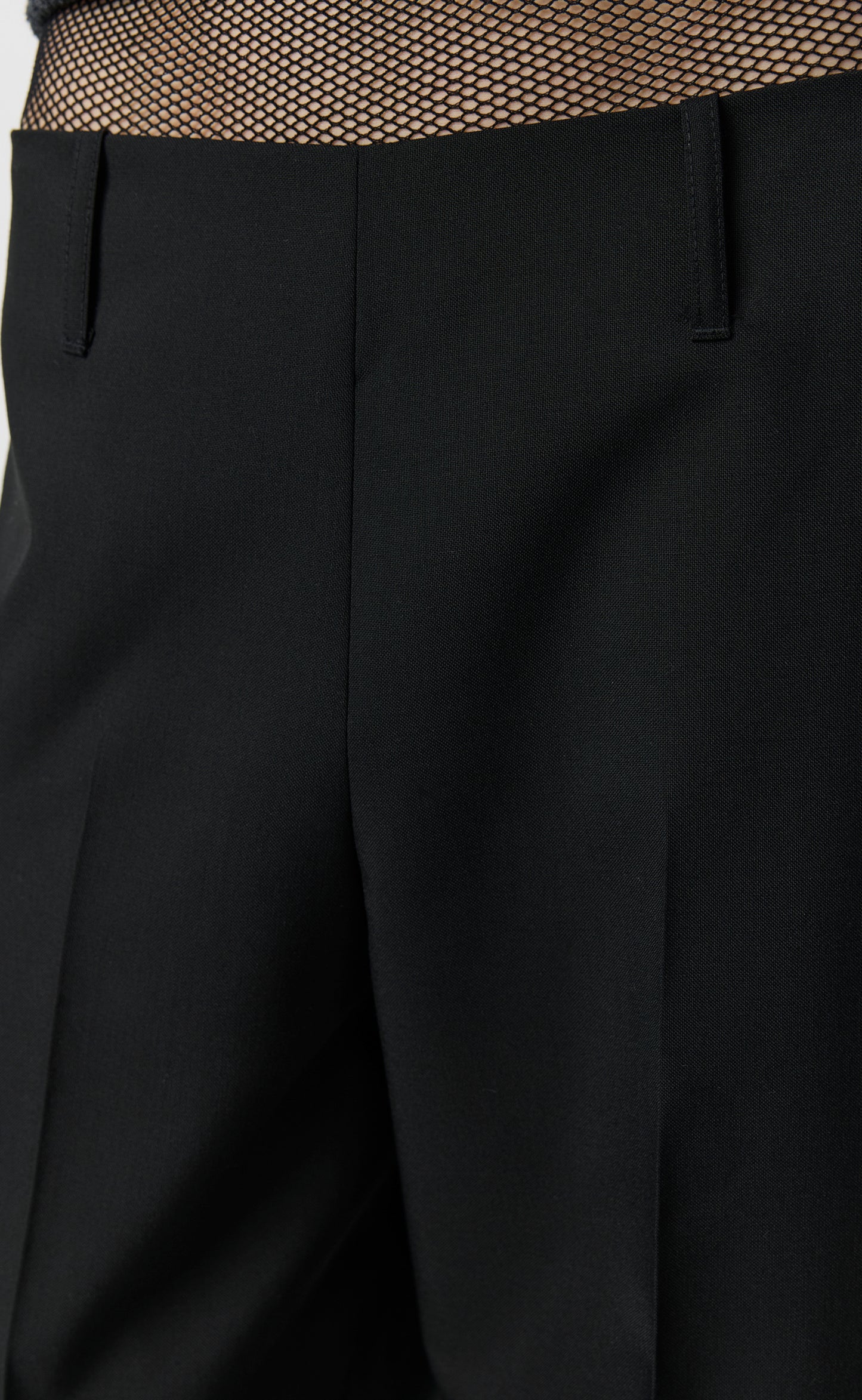 New Taper Trousers - Black Dry Wool