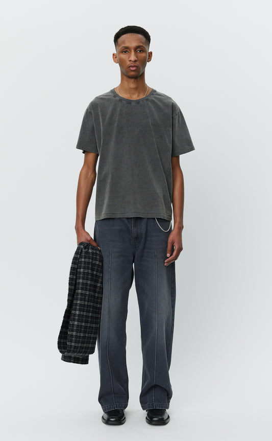 New Tee  - Washed Graphite