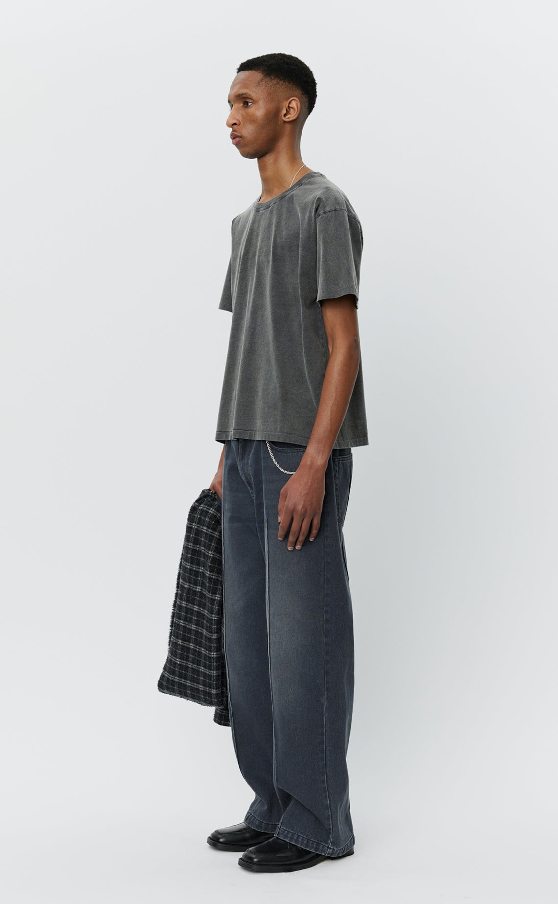 New Tee  - Washed Graphite