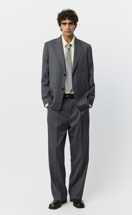 Patch Blazer - Vintage Grey