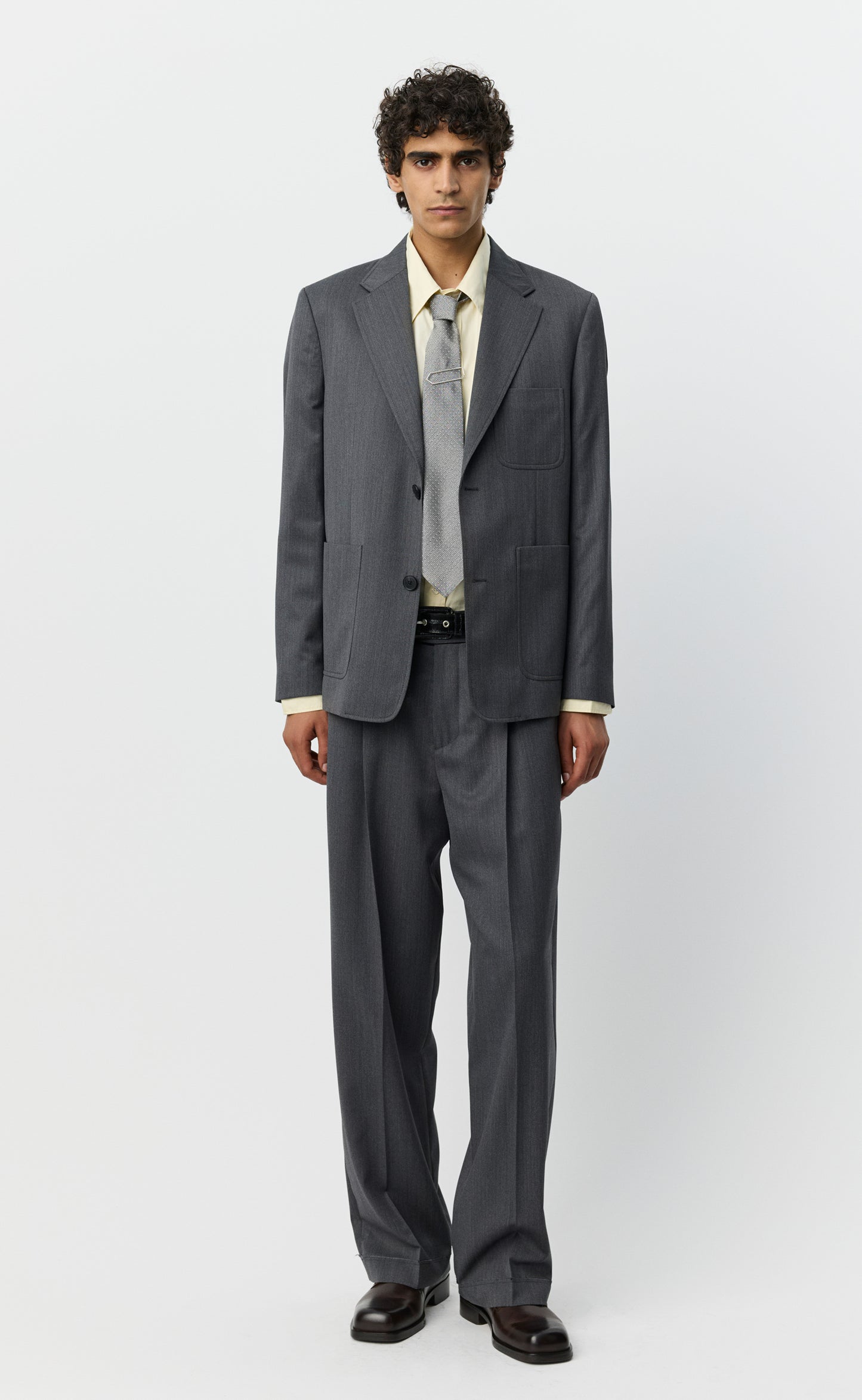 Patch Blazer - Vintage Grey