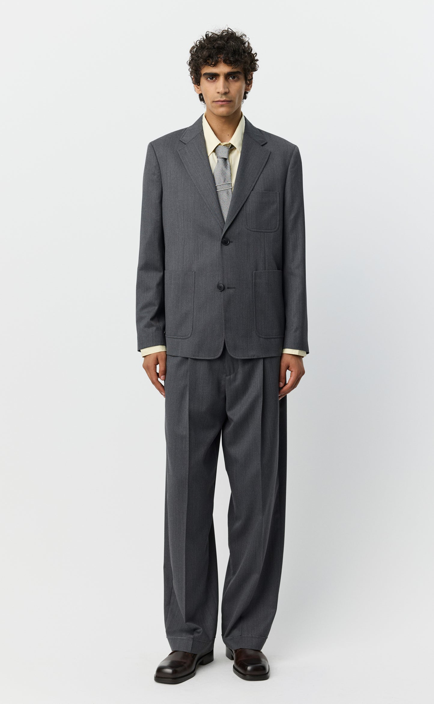 Patch Blazer - Vintage Grey