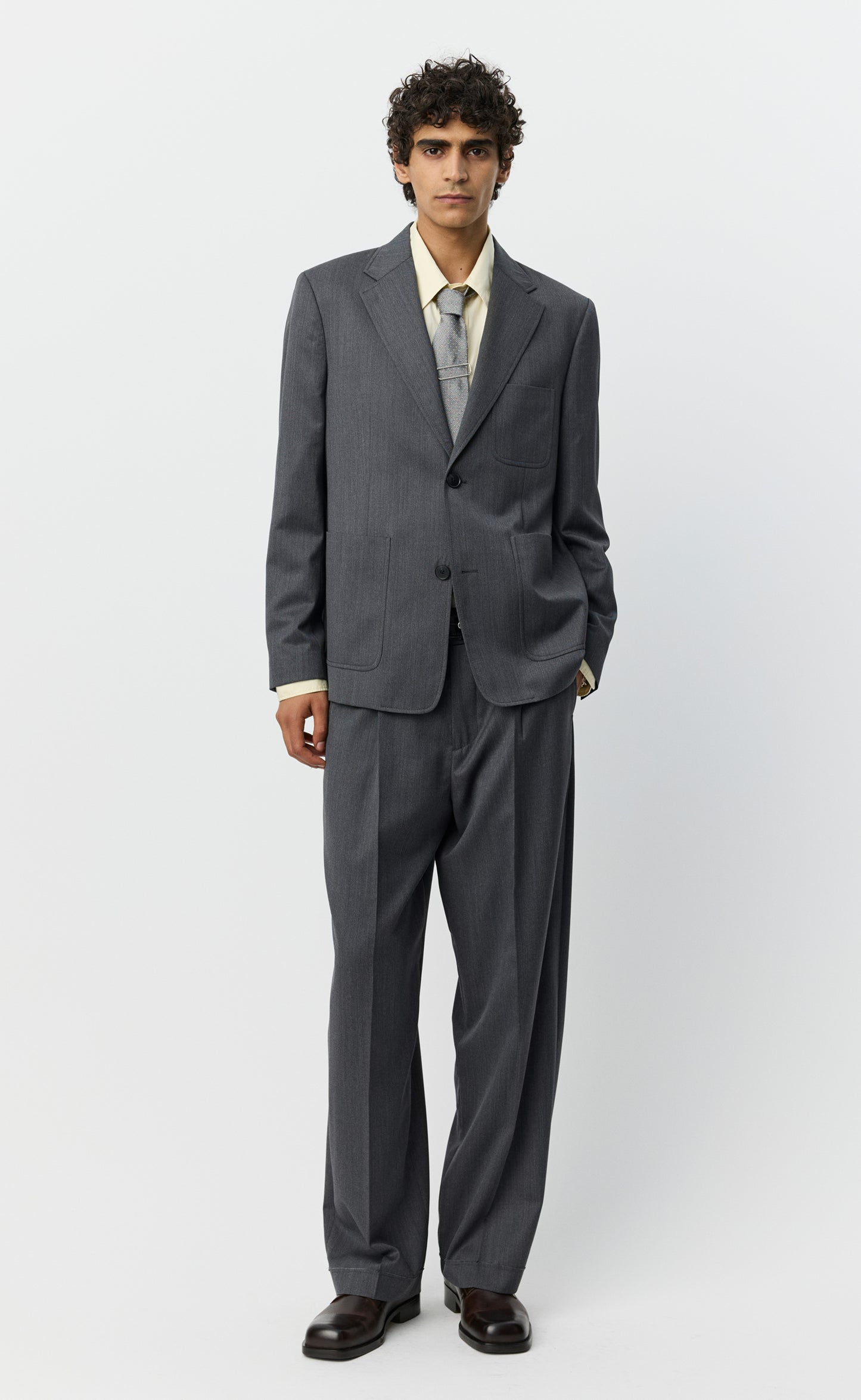 Patch Blazer - Vintage Grey