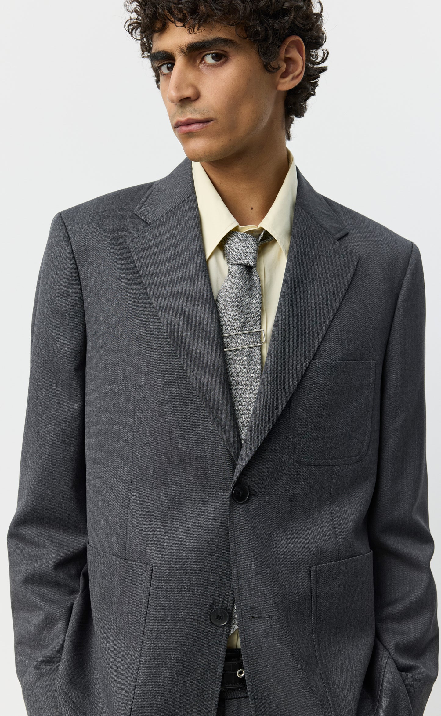 Patch Blazer - Vintage Grey