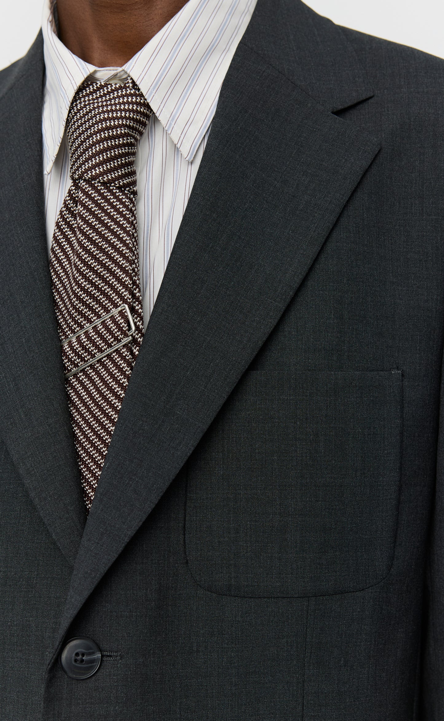 Patch Pocket Blazer - Grey Wool