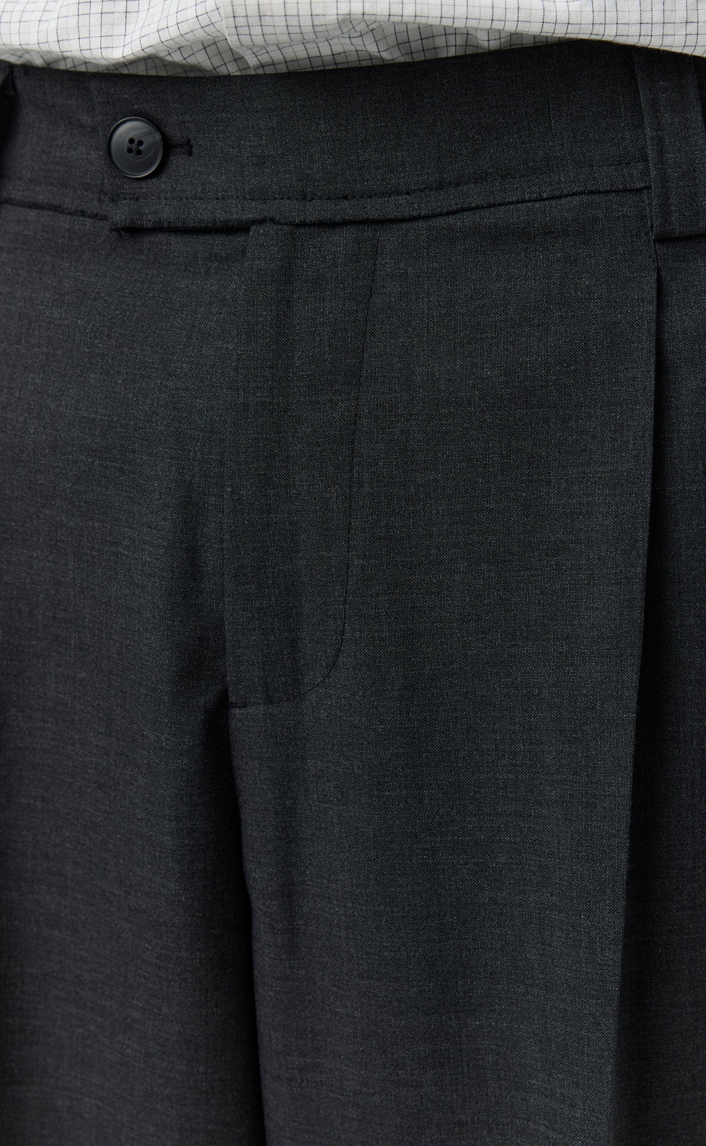 Patch Trousers - Grey Wool