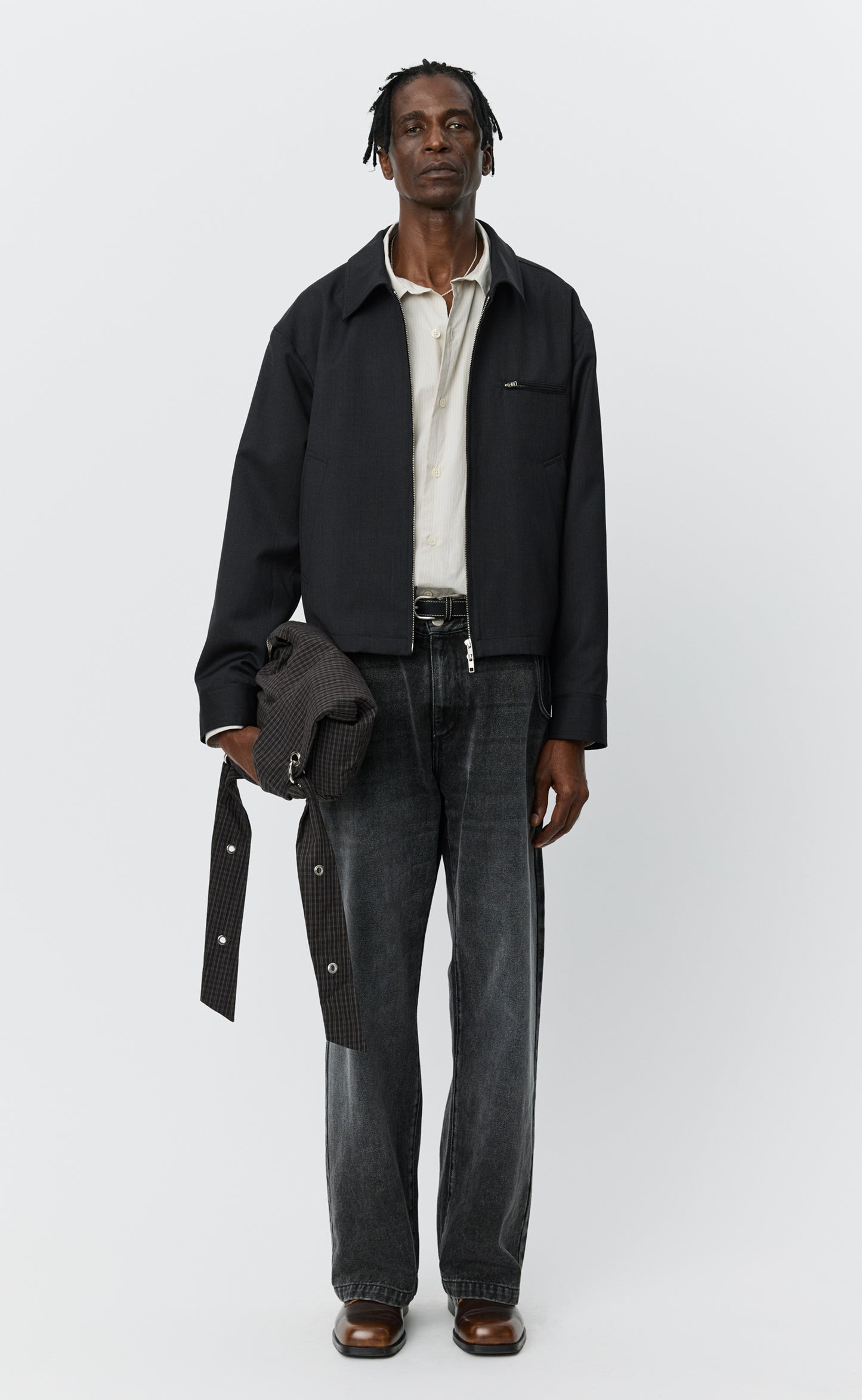 Postal Jacket - Anthracite Wool