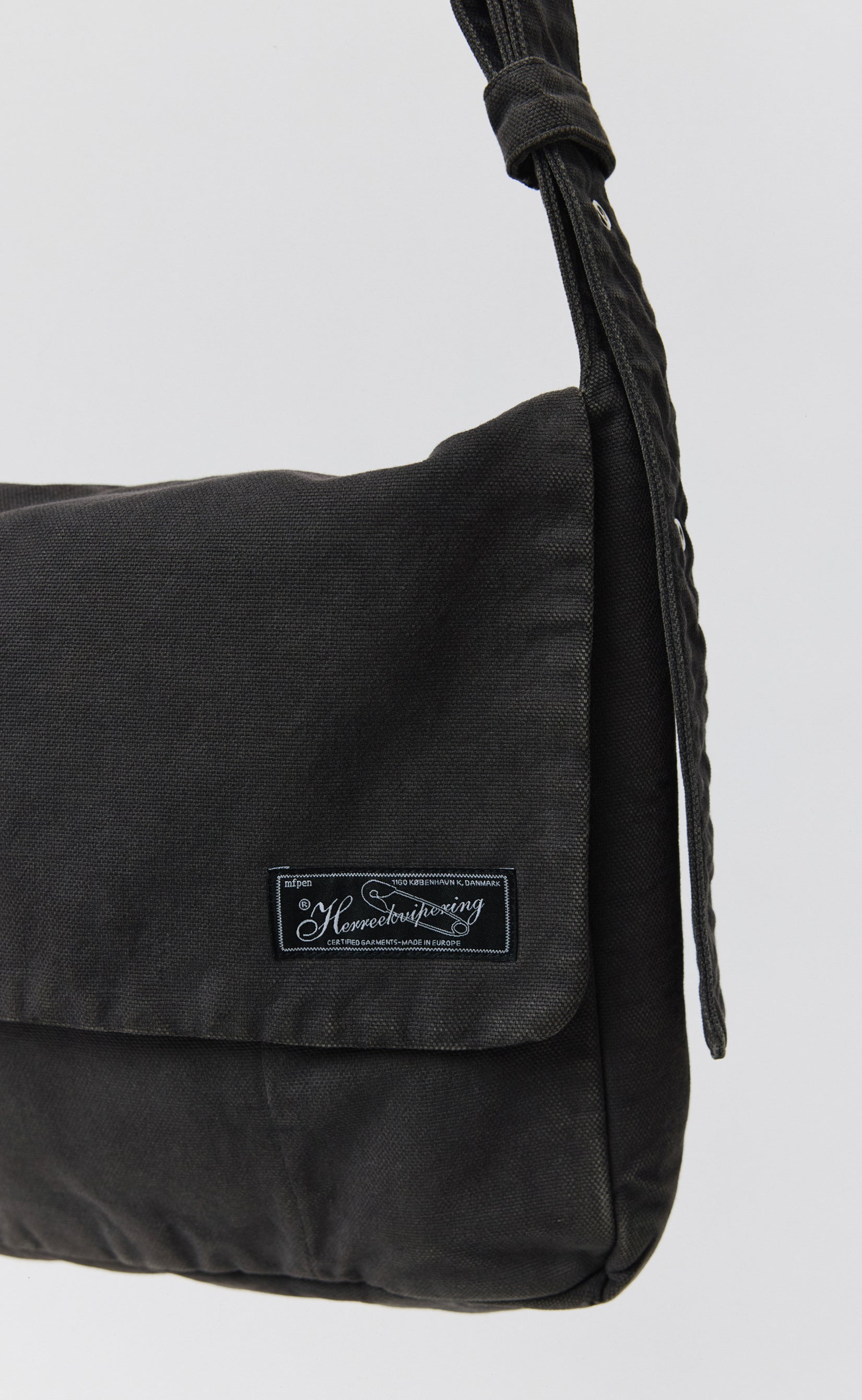 Postman Bag - Dark Grey Canvas – mfpen