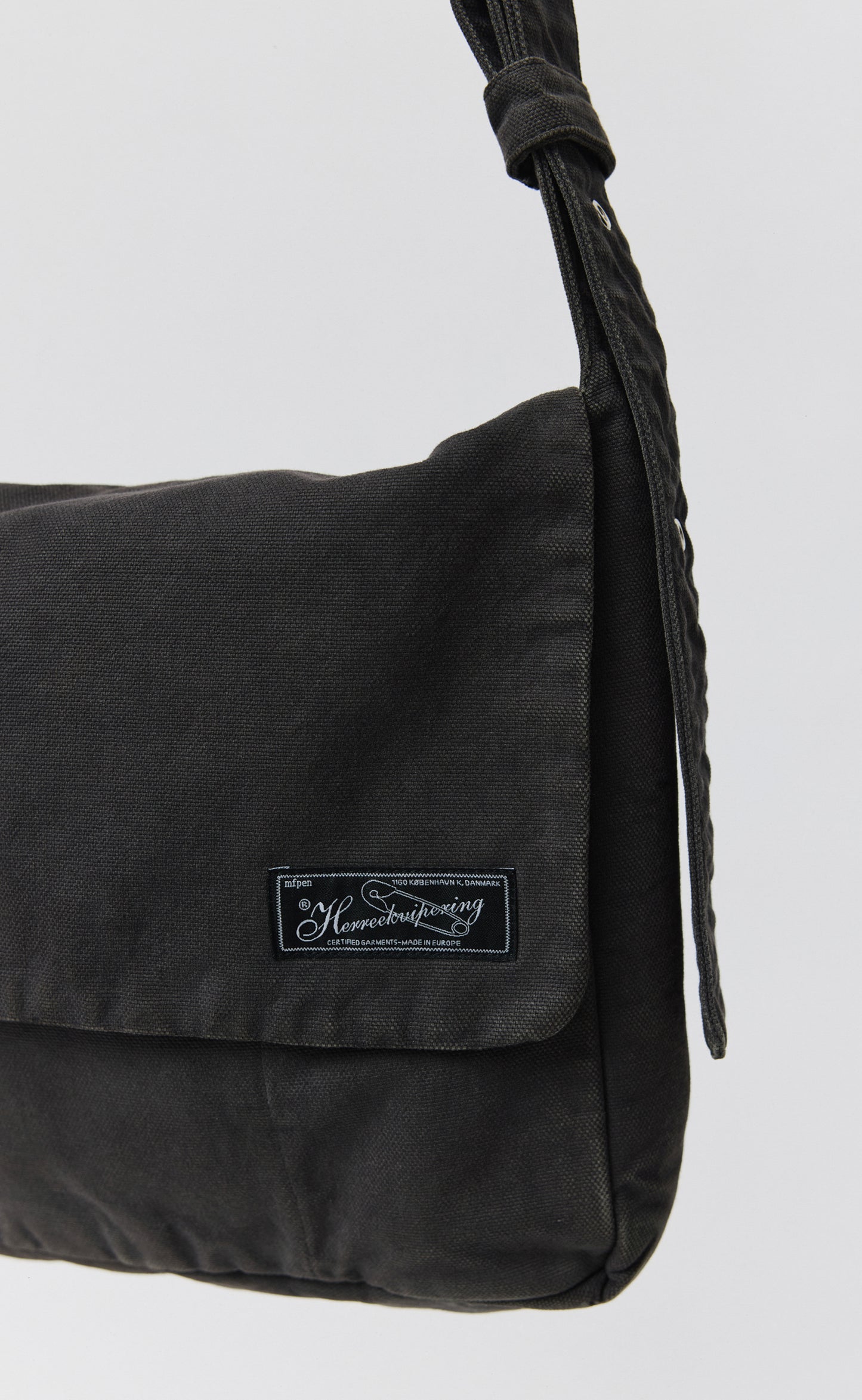 Postman Bag - Dark Grey Canvas