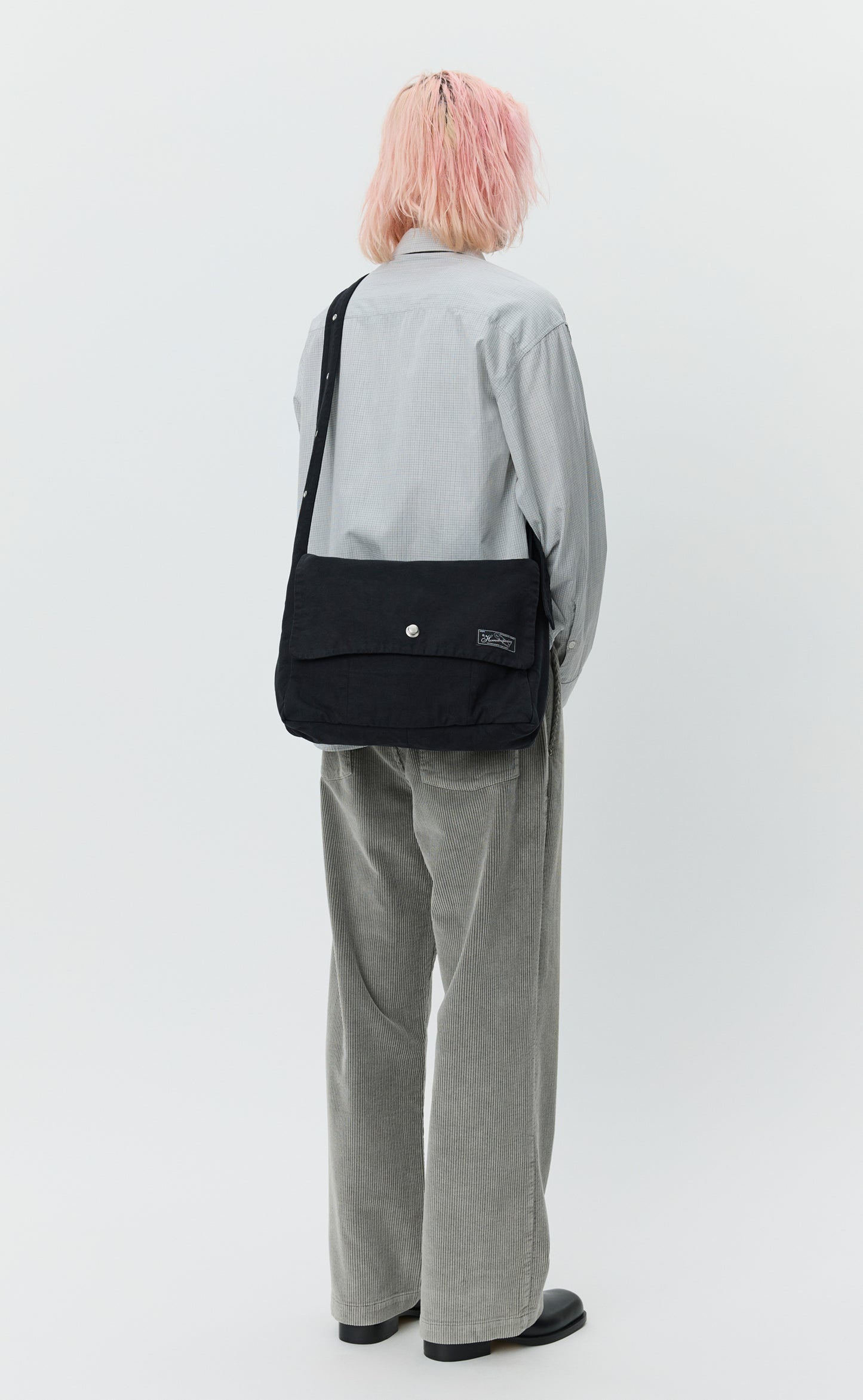 Postman Bag - Black Canvas