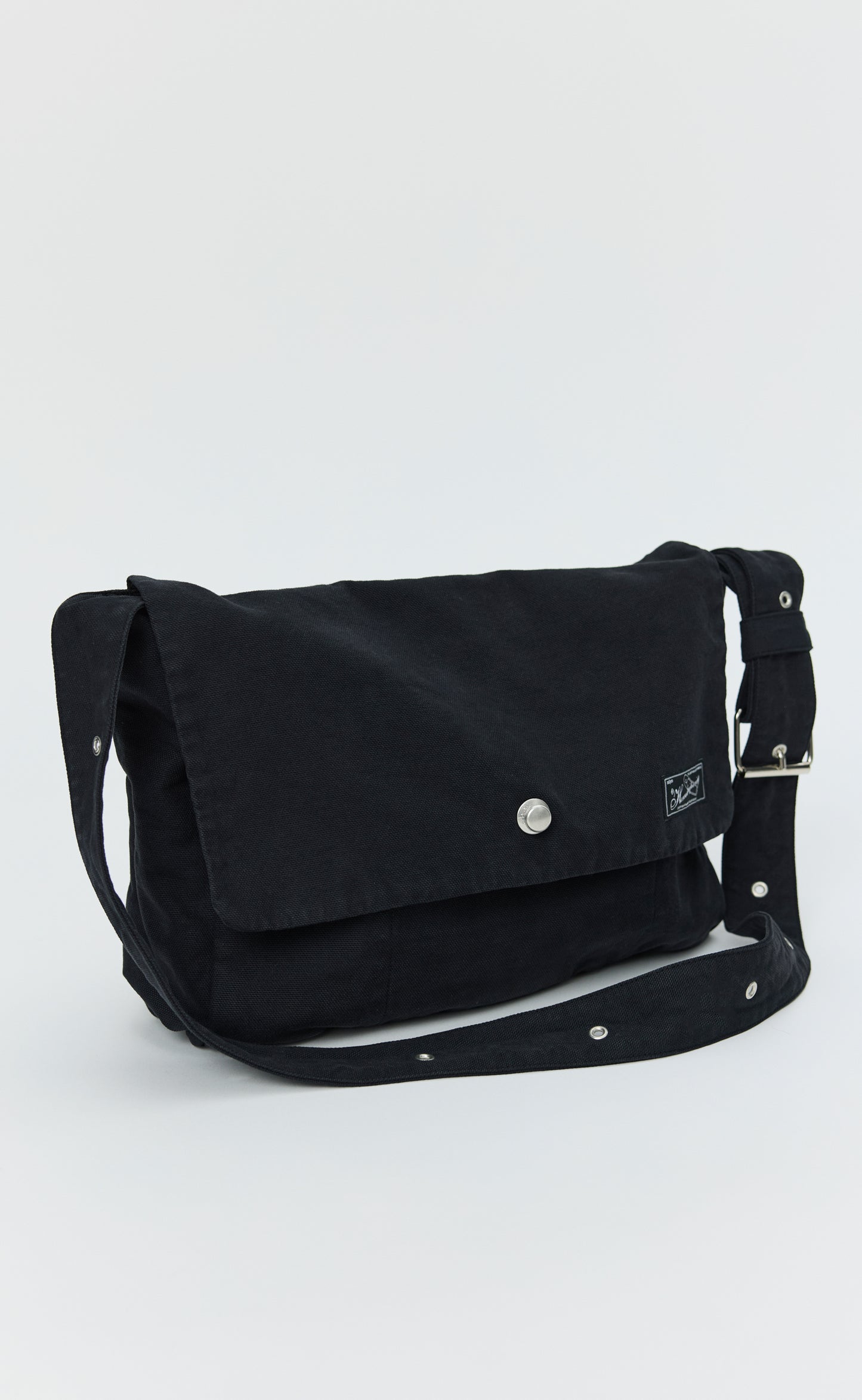 Postman Bag - Black Canvas