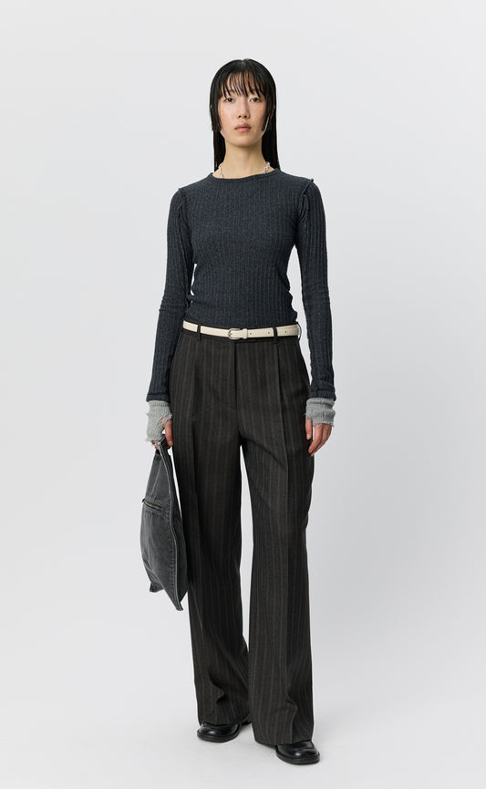 Primary Trousers - Dark Brown Archive Stripe