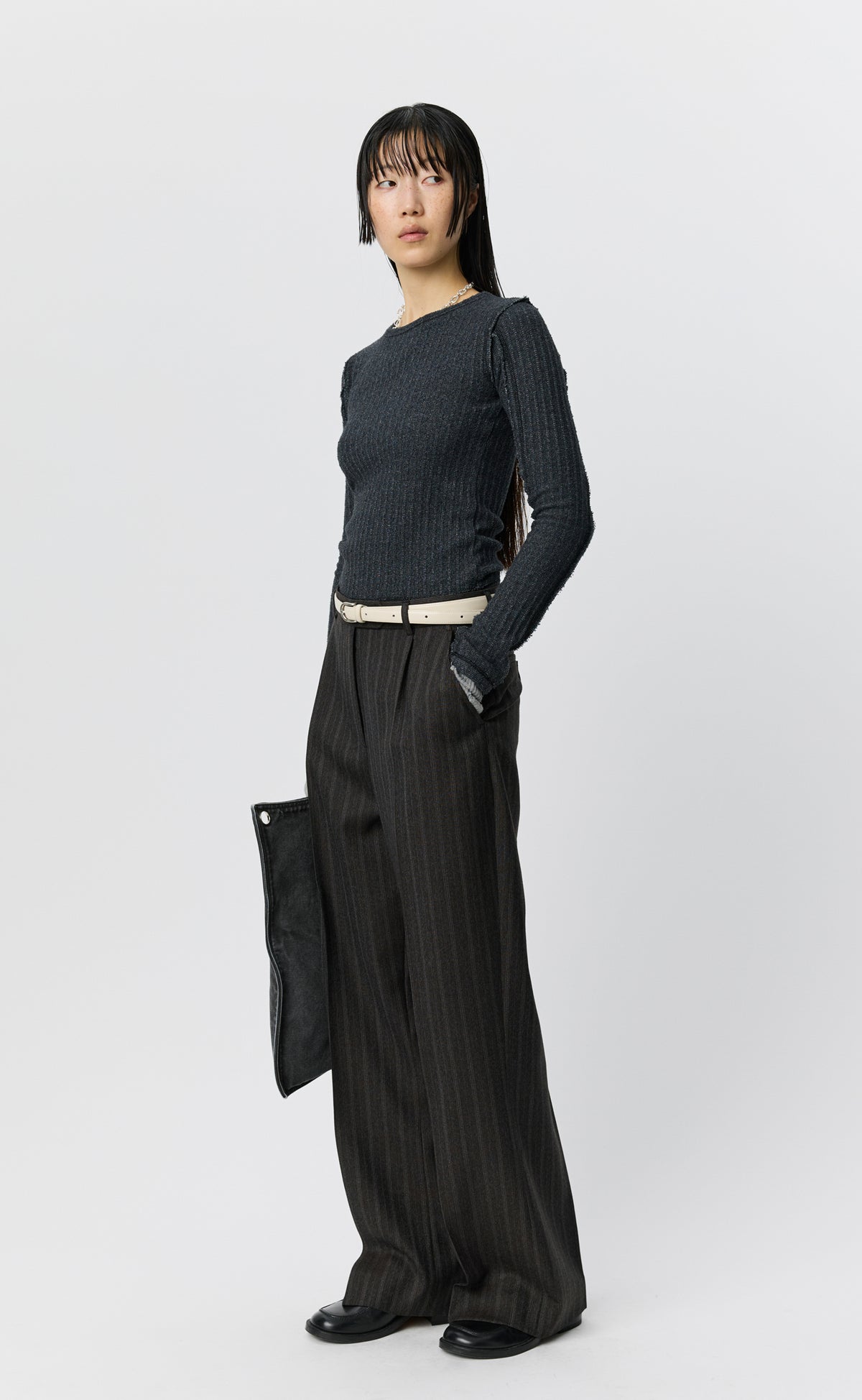 Primary Trousers - Dark Brown Archive Stripe