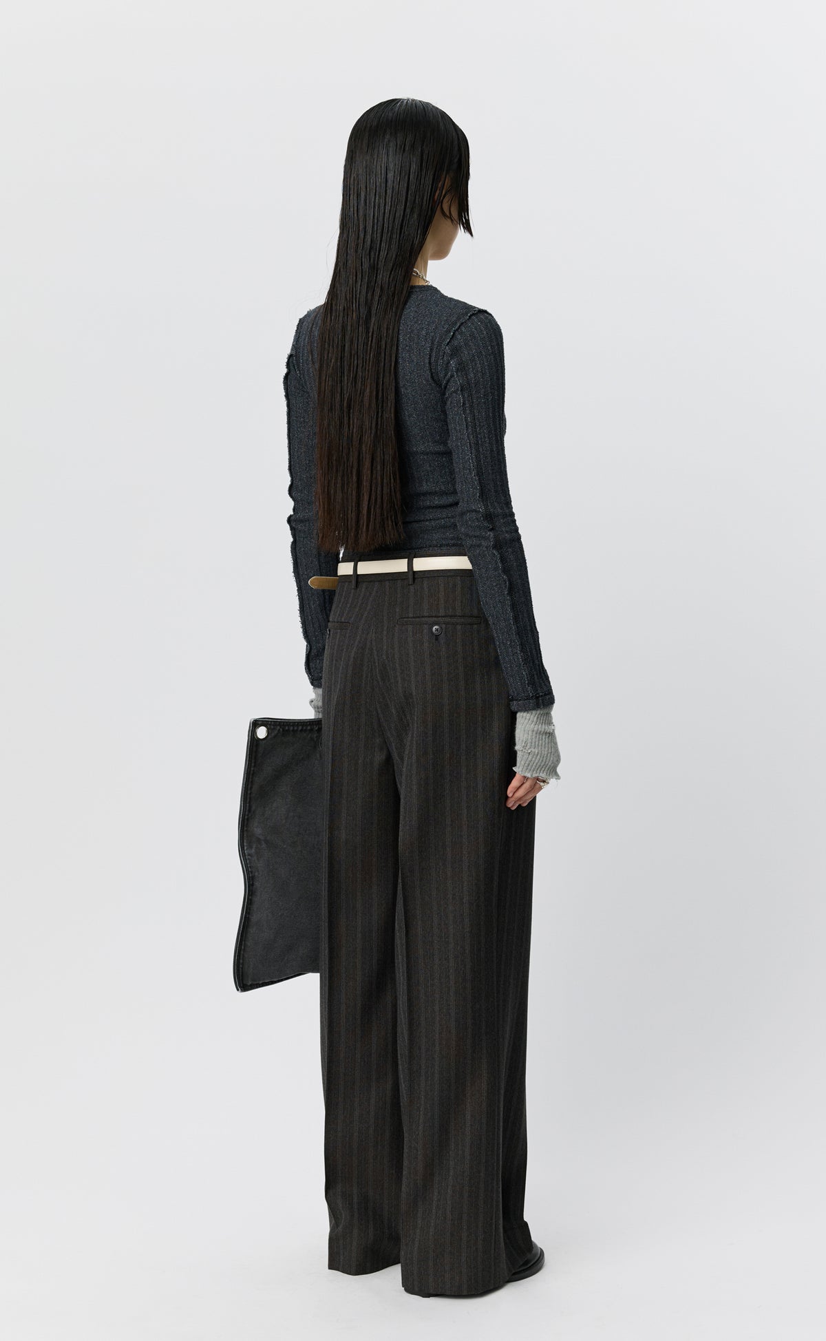 Primary Trousers - Dark Brown Archive Stripe