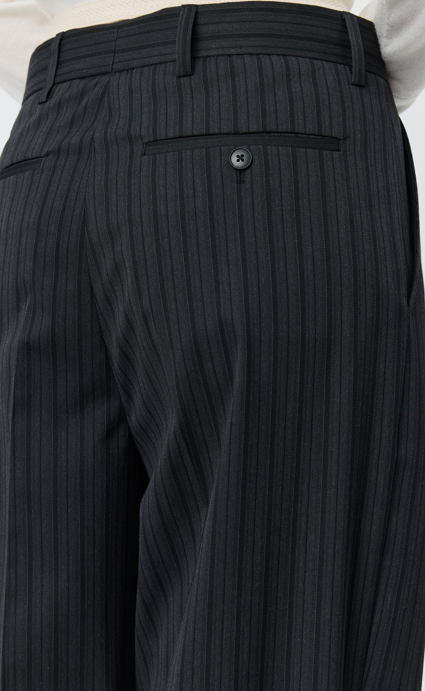 Primary Trousers - Wide Grey Double Stripe