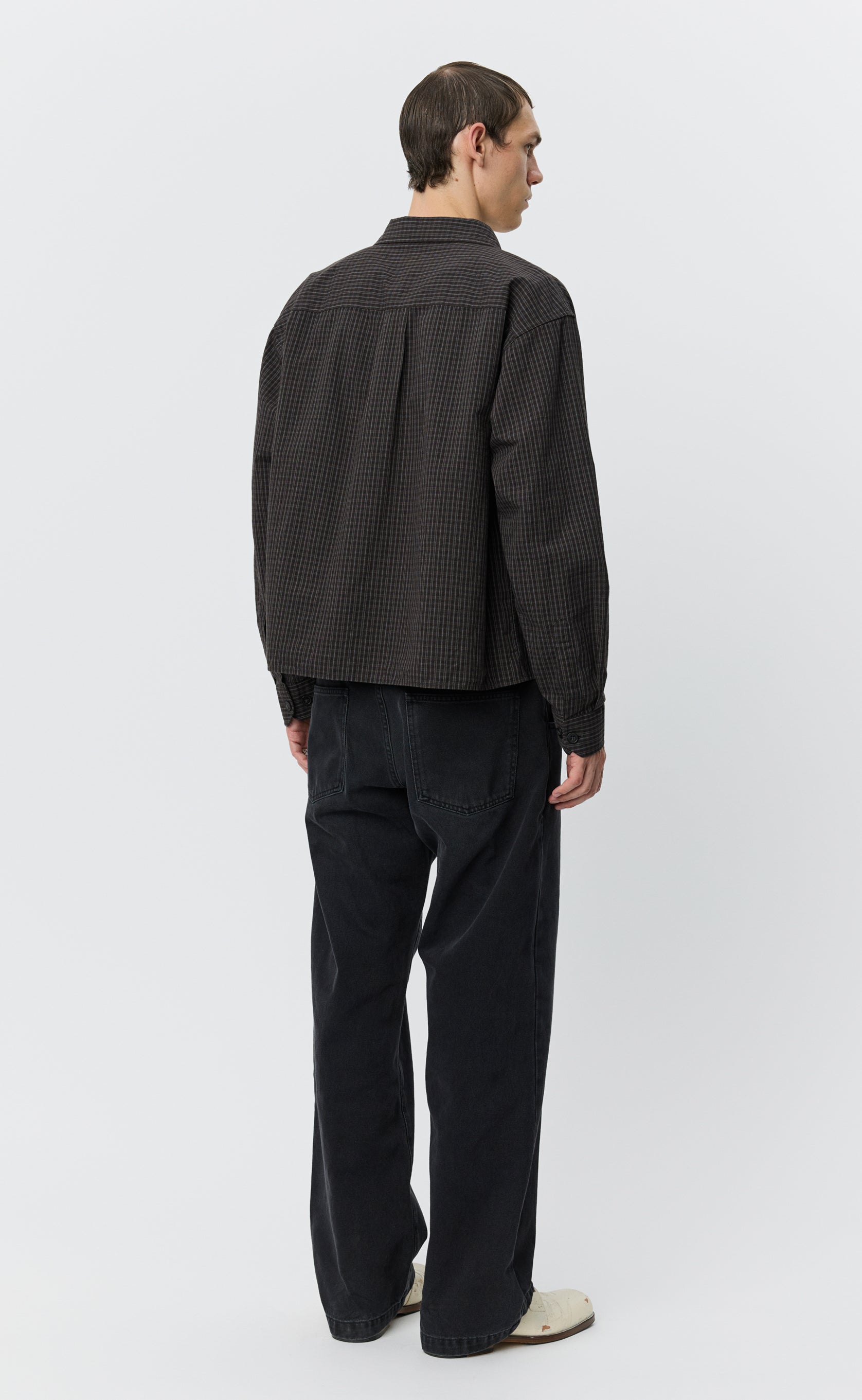 Priority Shirt - Dark Linen Check – mfpen