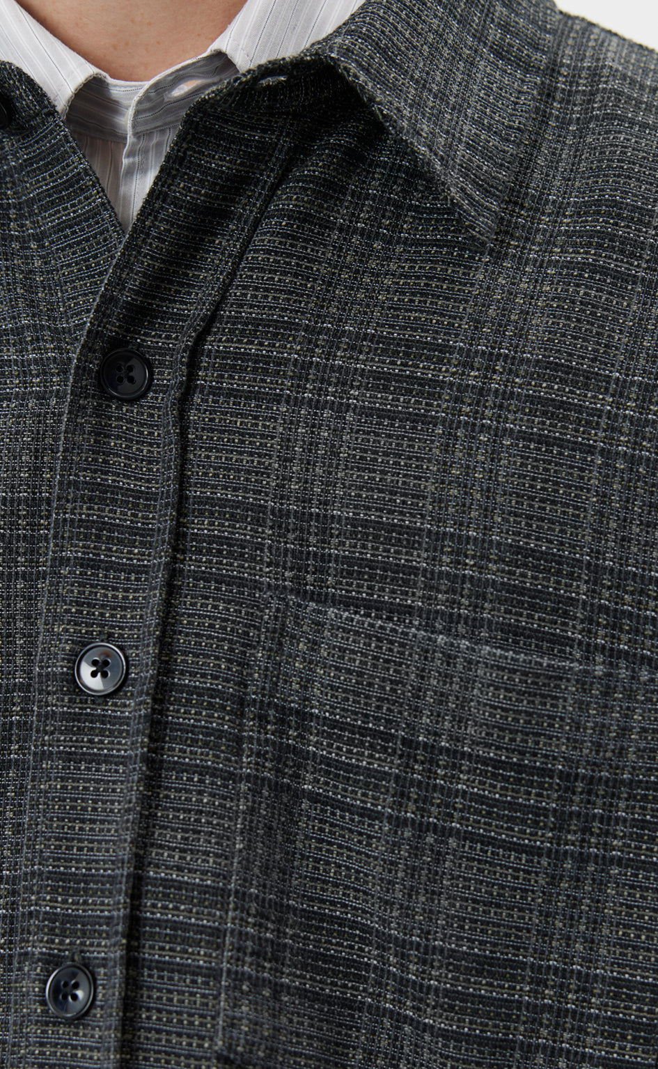 Priority Shirt - Grey Mull Check