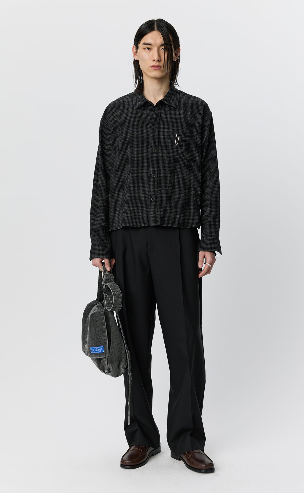 Priority Shirt - Overdyed Black Check