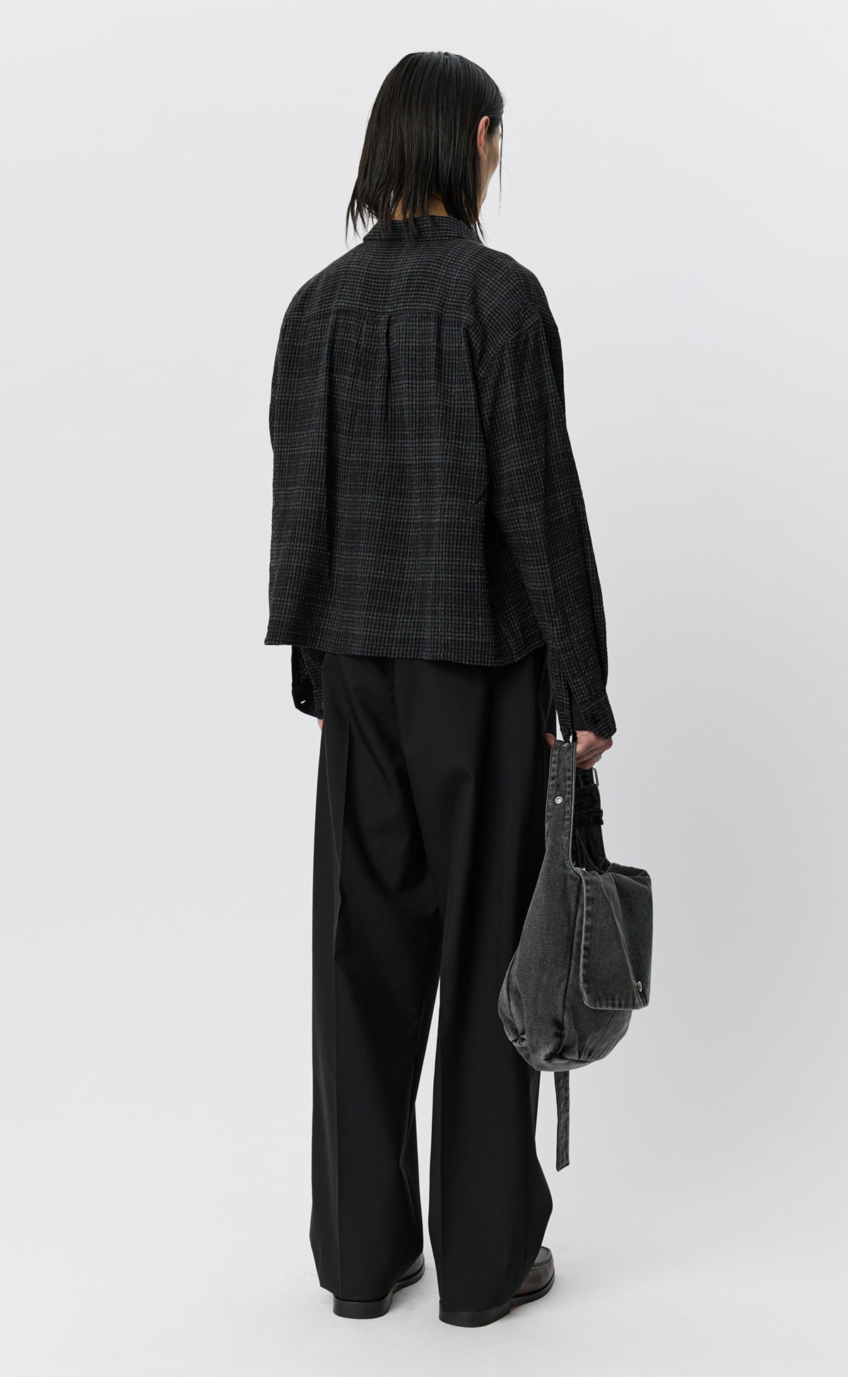Priority Shirt - Overdyed Black Check