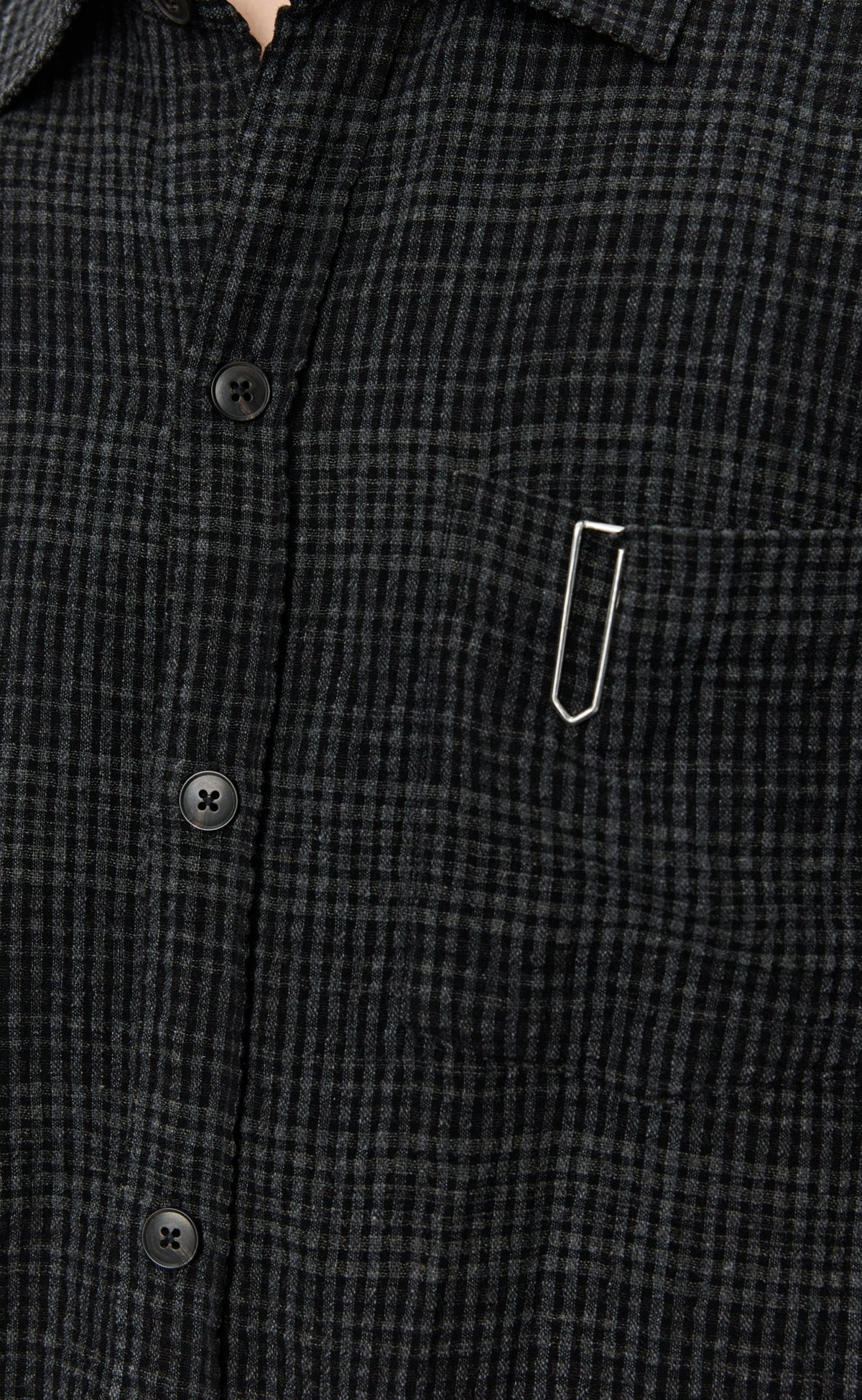 Priority Shirt - Overdyed Black Check