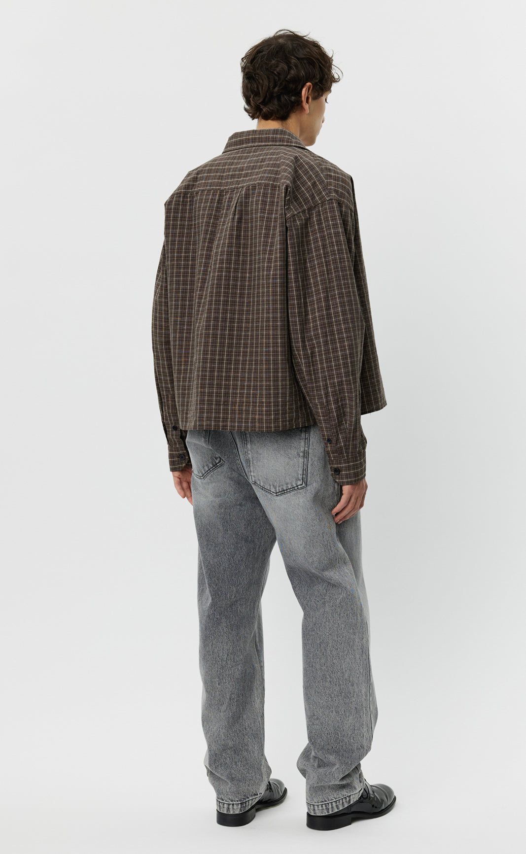 Priority Shirt - Brown Linen Check