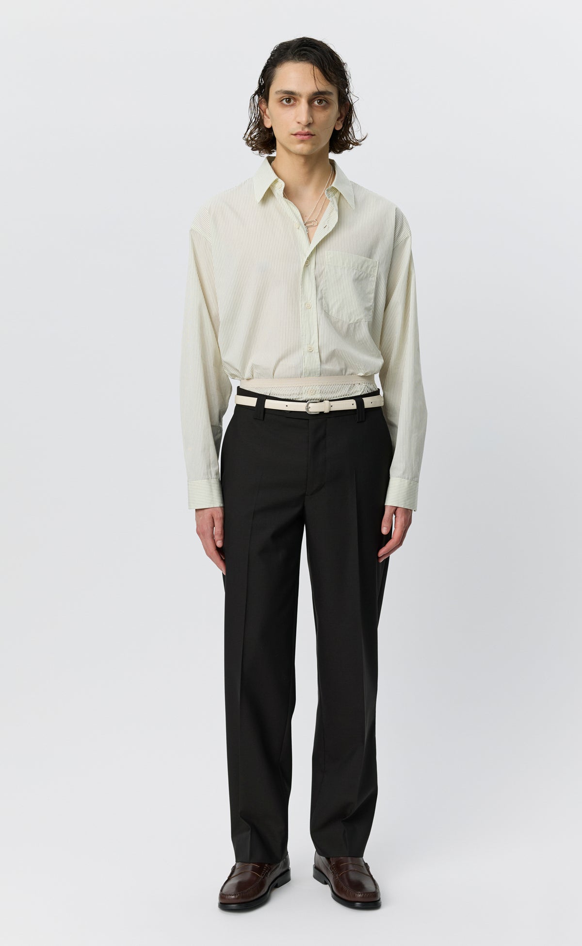 Prom Trousers - Black Dry Wool