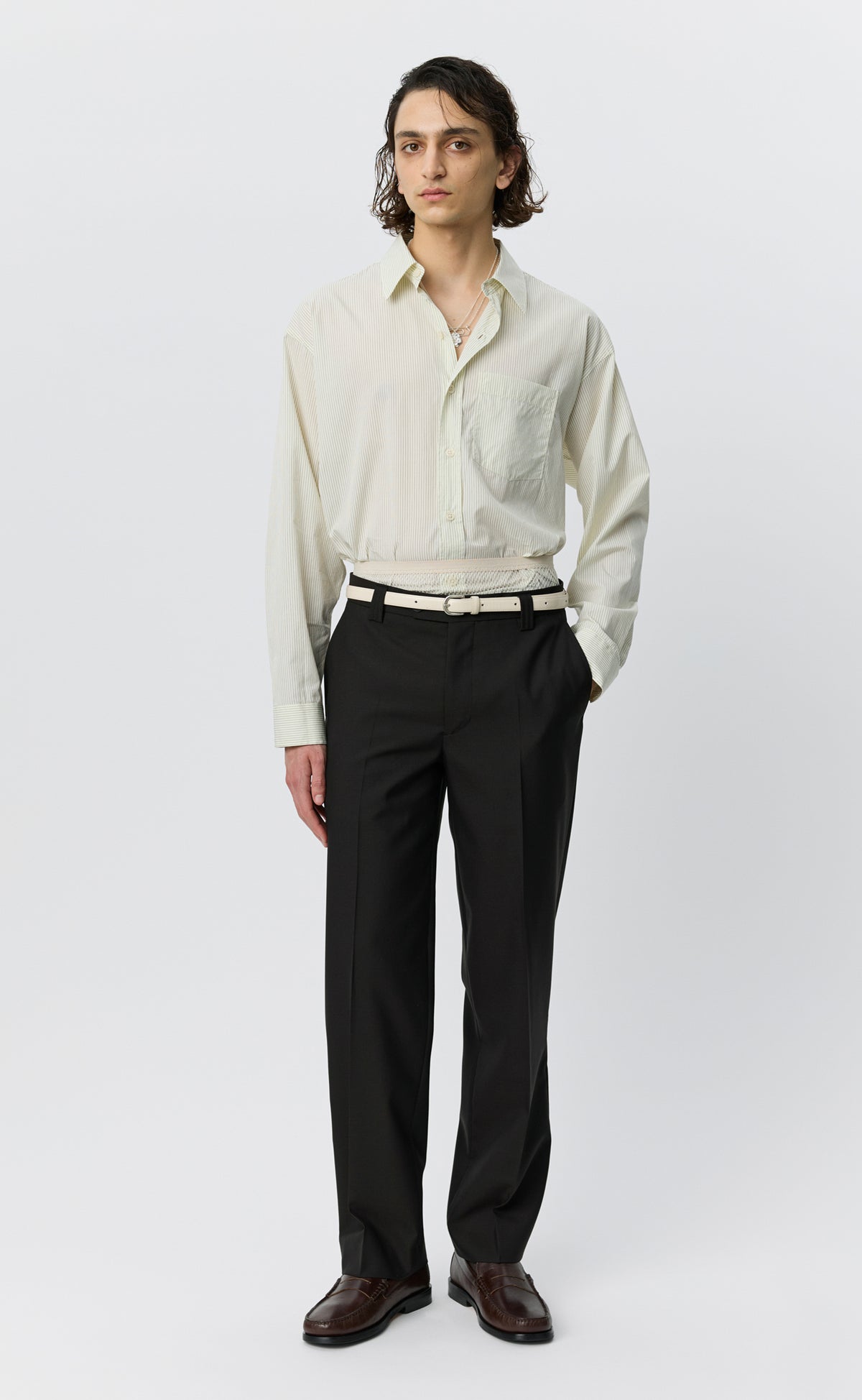 Prom Trousers - Black Dry Wool